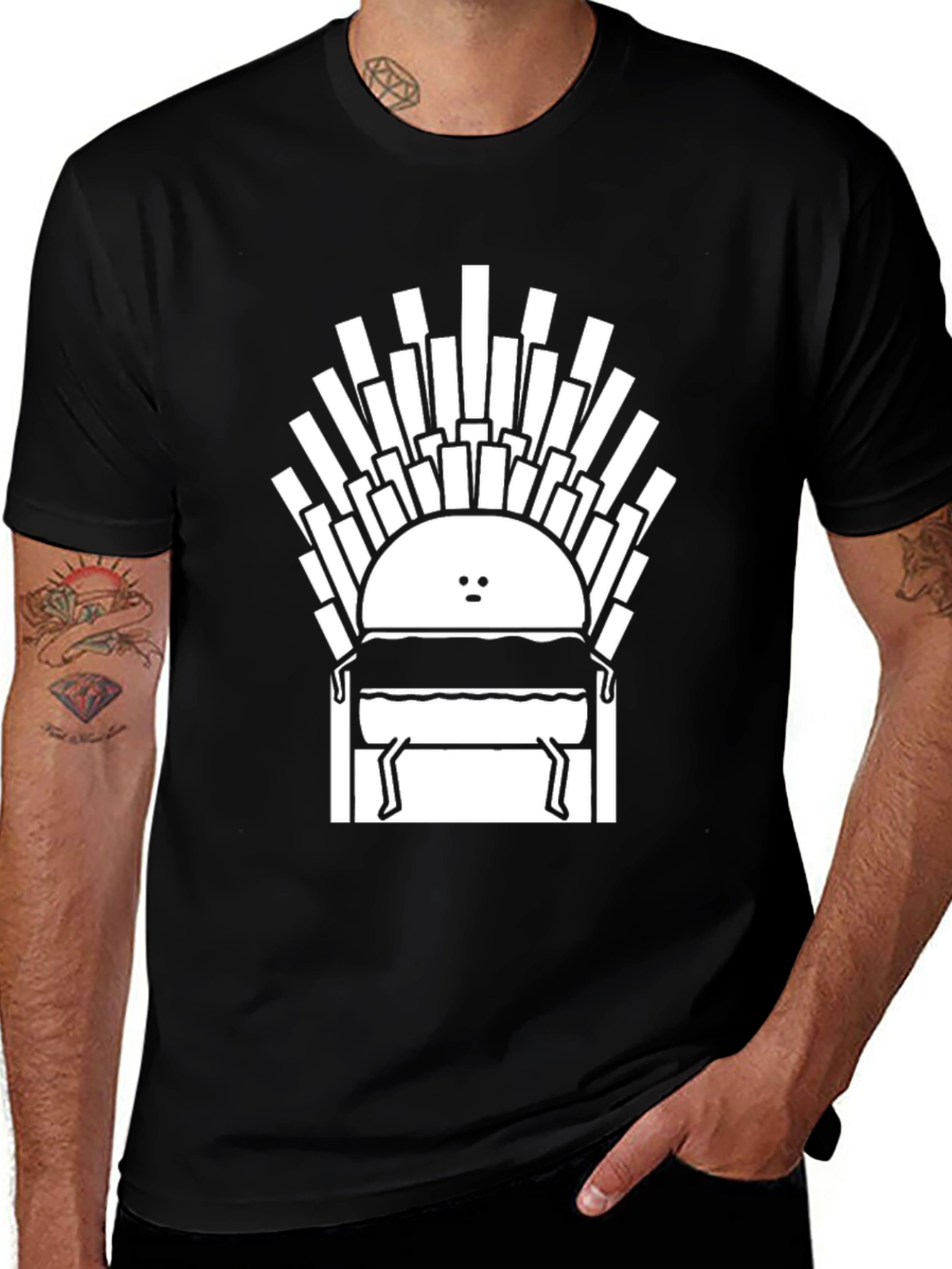 Burger King T-Shirt Funny Food Throne