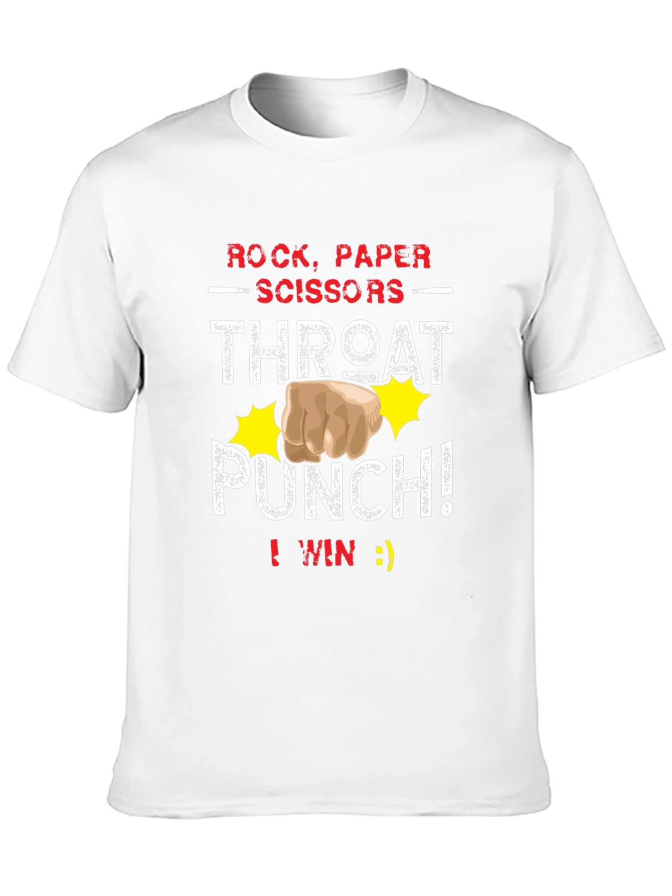 Rock Paper Scissors Throat Punch T-Shirt