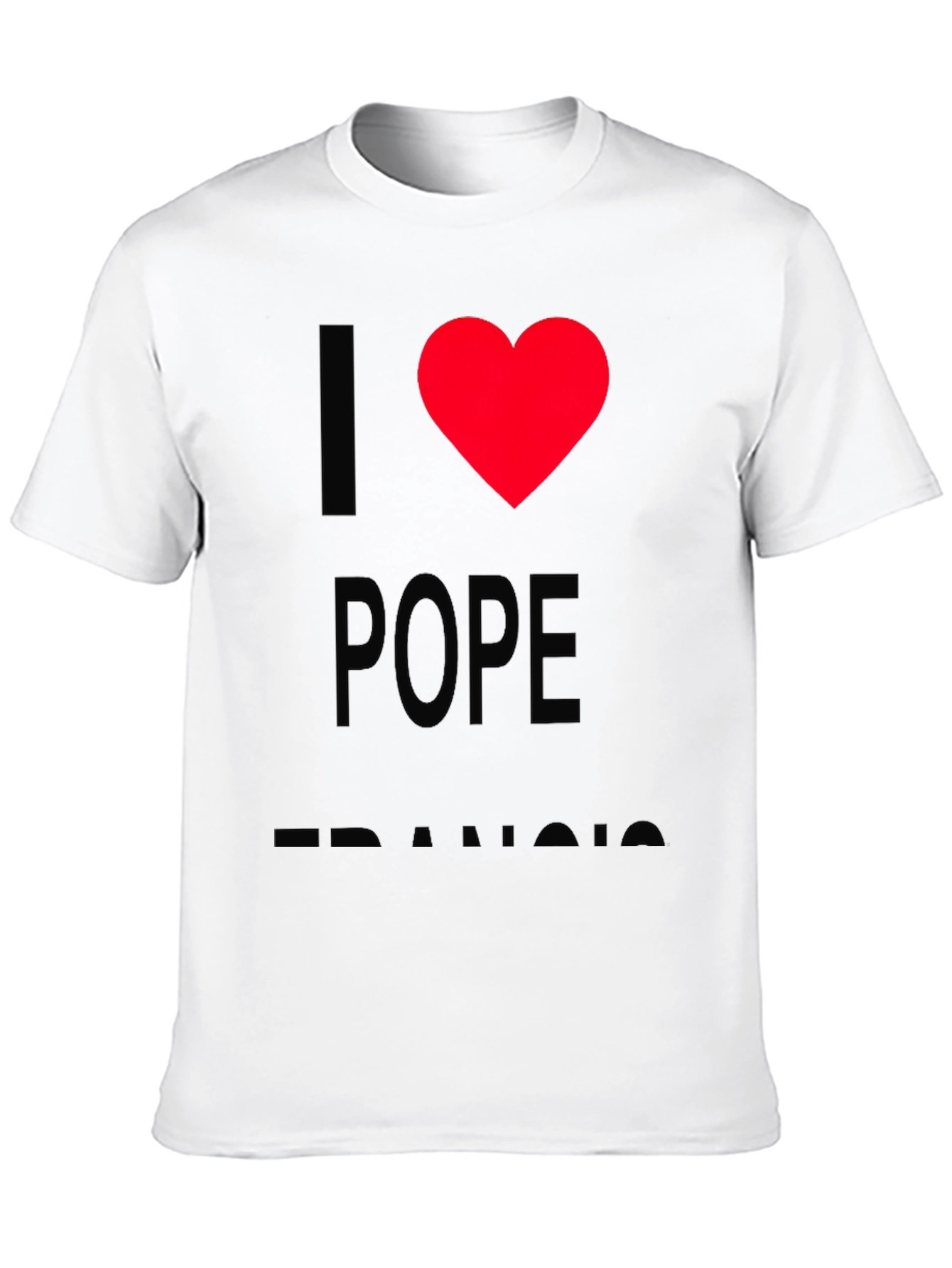 I Heart Pope Francis T-Shirt - Black