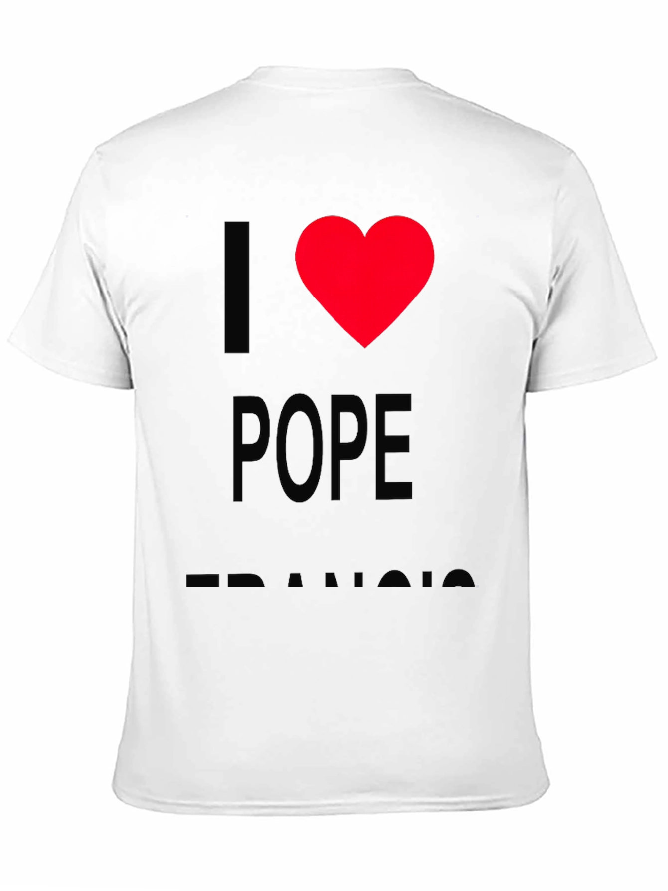 I Heart Pope Francis T-Shirt - Black