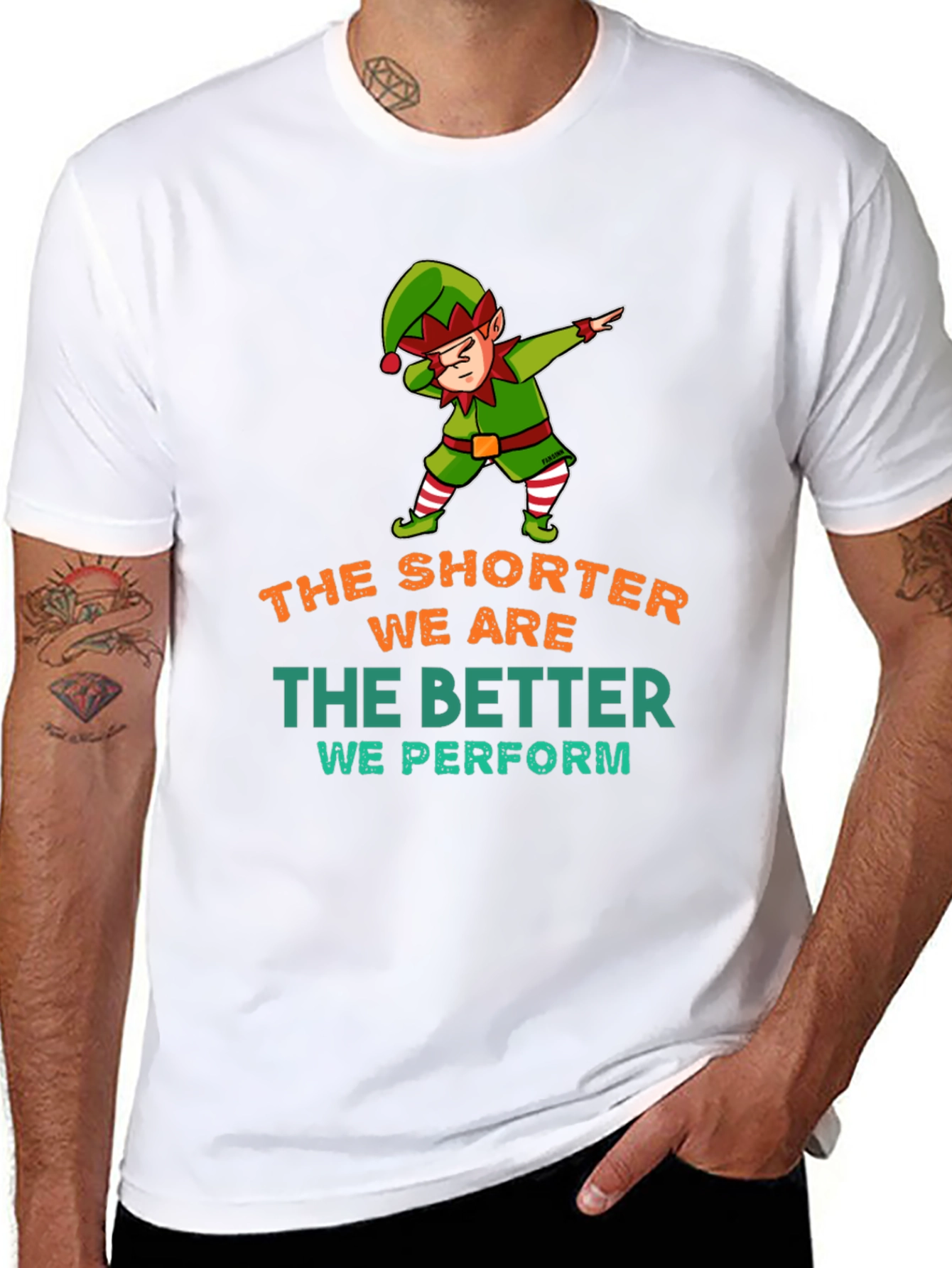 Funny Christmas Elf Dab T-Shirt