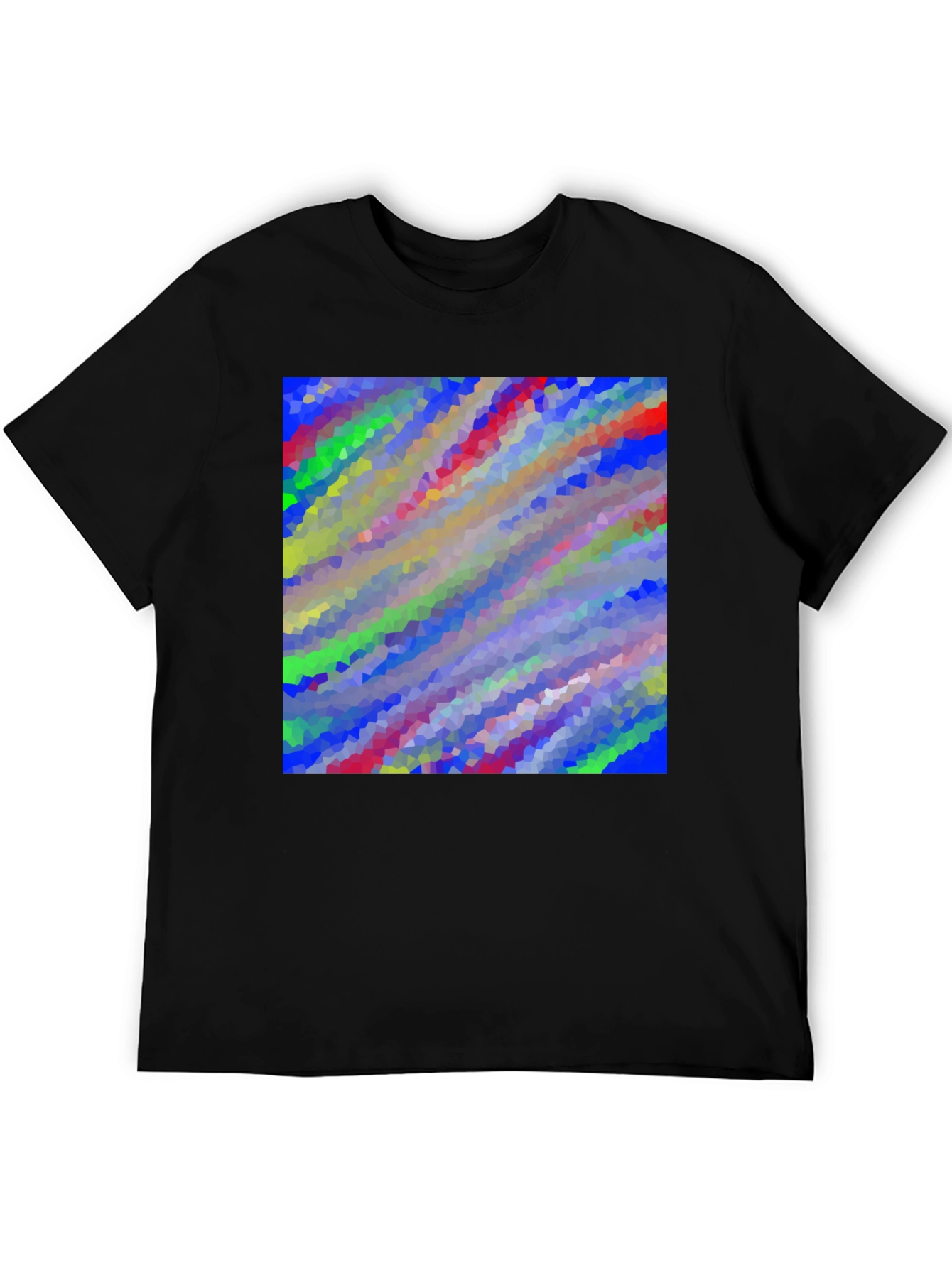 Abstract Art Graphic Tee - Modern Black T-Shirt