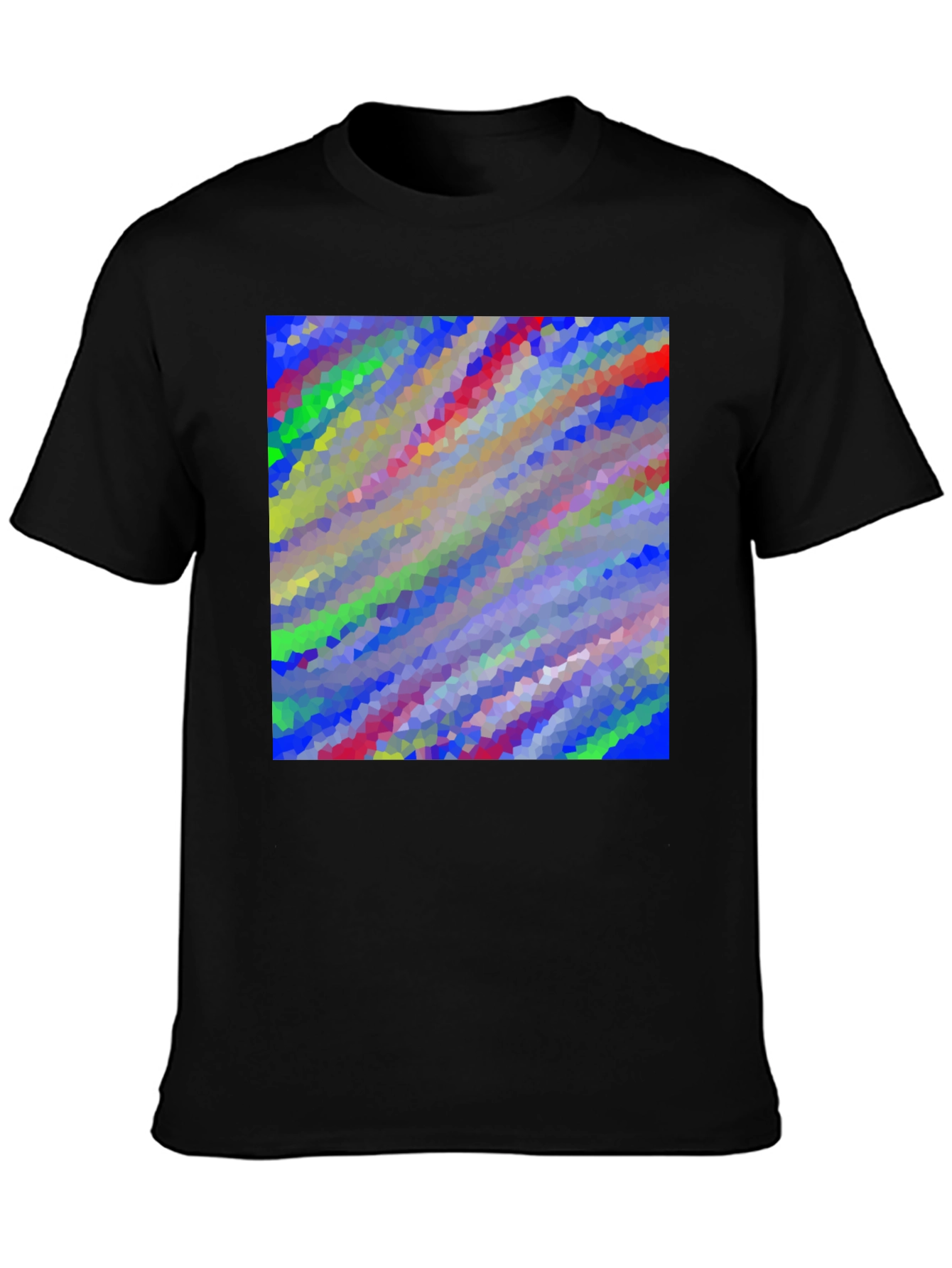 Abstract Art Graphic Tee - Modern Black T-Shirt