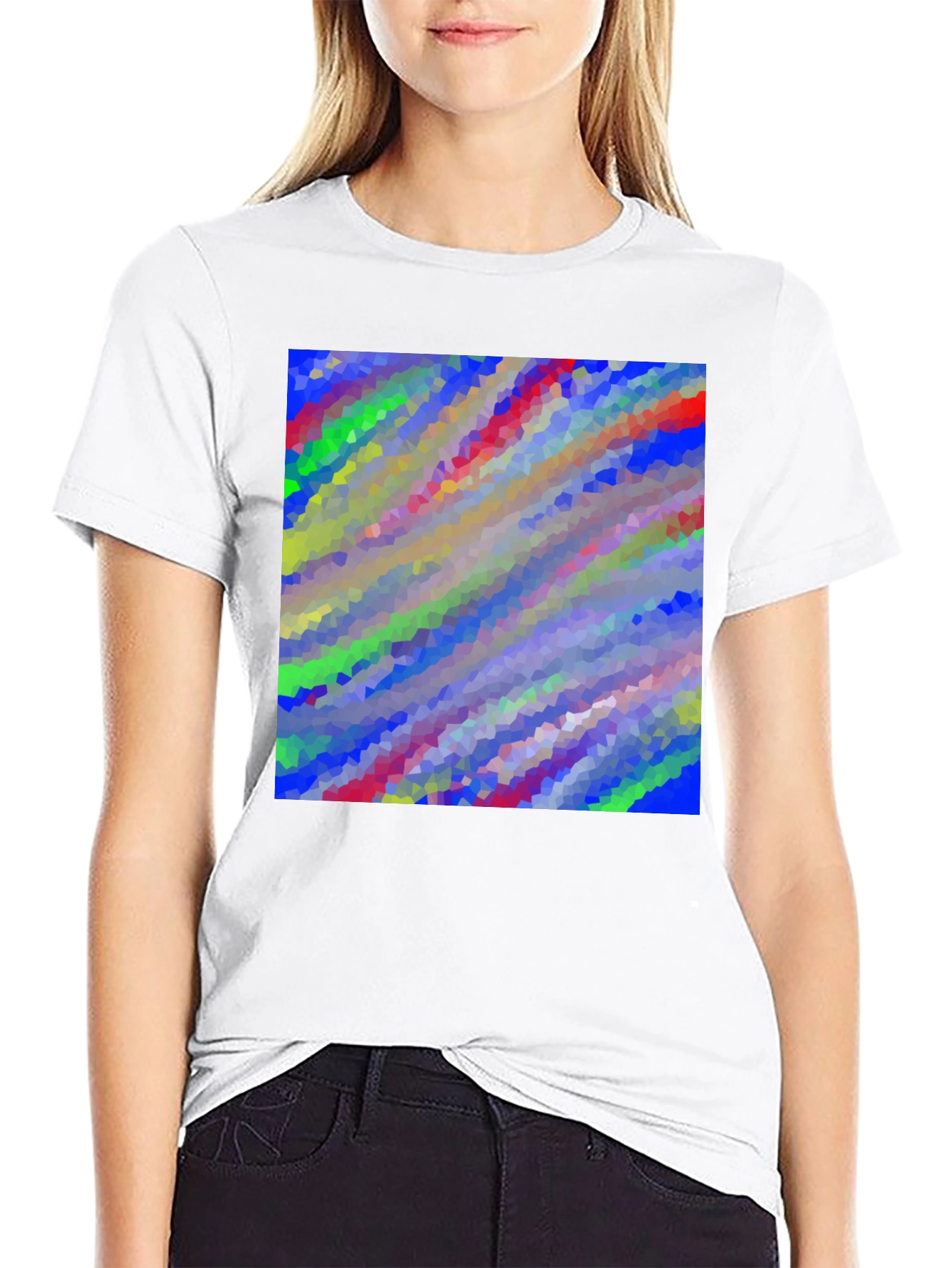 Abstract Art Graphic Tee - Modern Black T-Shirt