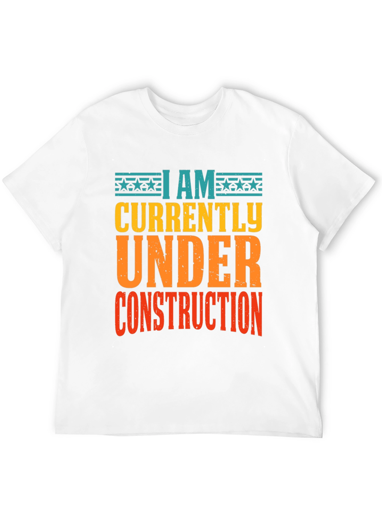 Under Construction Graphic Tee - Black Cotton Shirt