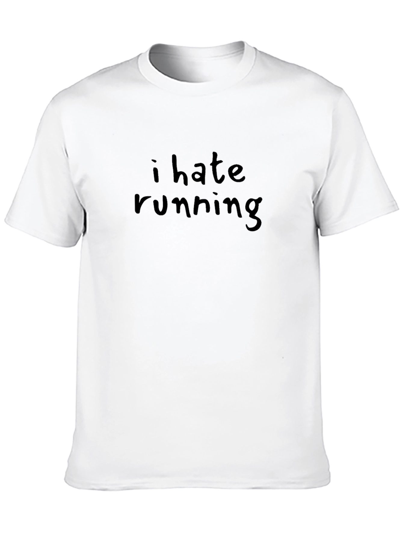 I Hate Running T-Shirt - Funny Workout Tee