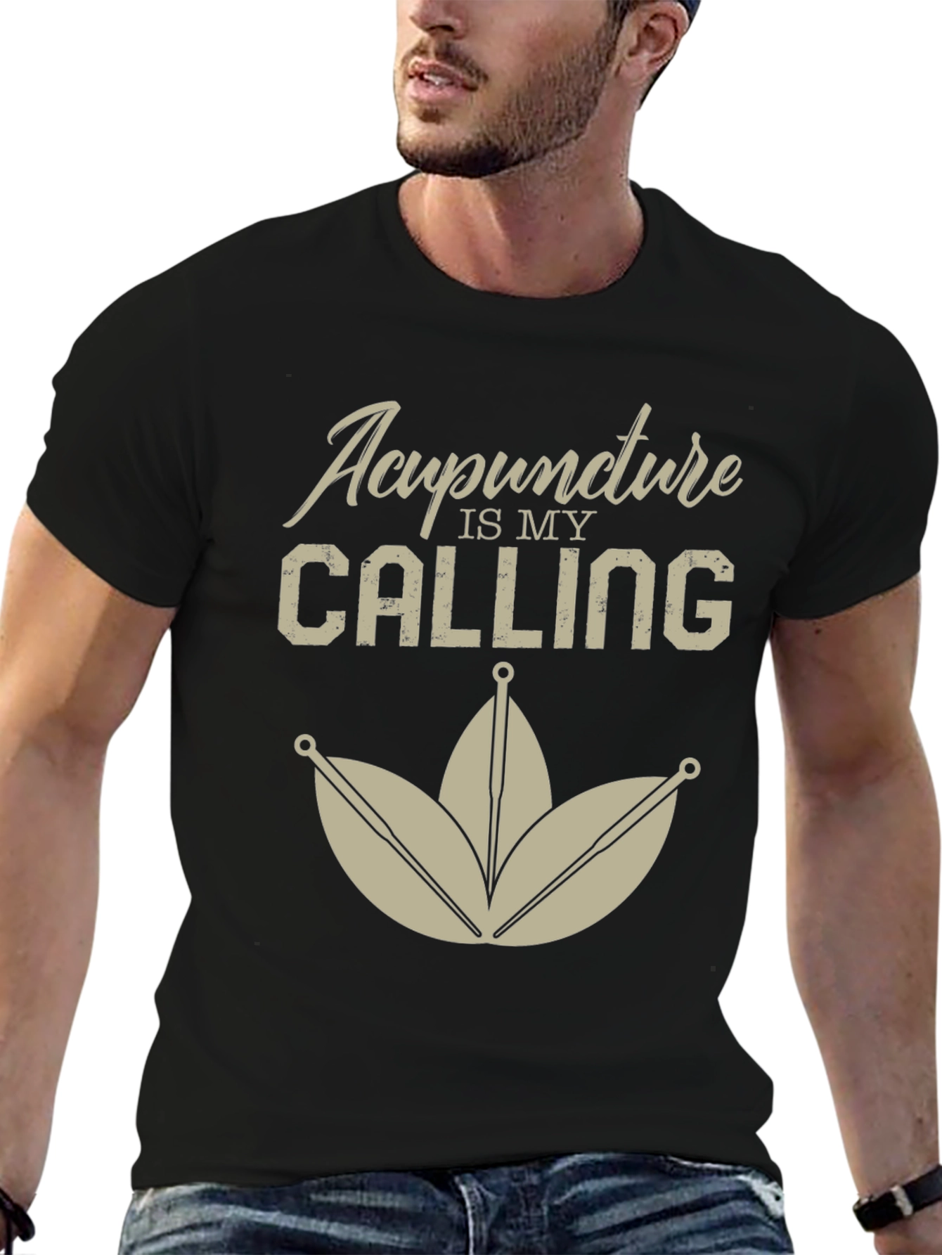 Acupuncture is My Calling Black T-Shirt