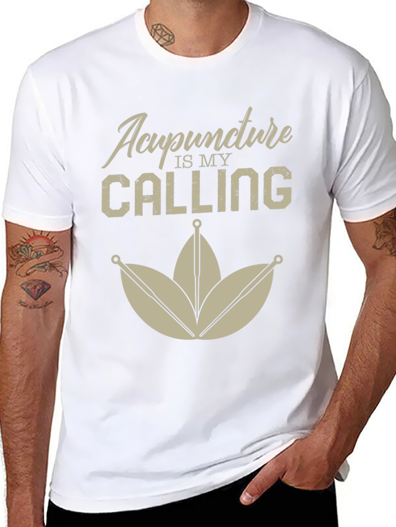 Acupuncture is My Calling Black T-Shirt