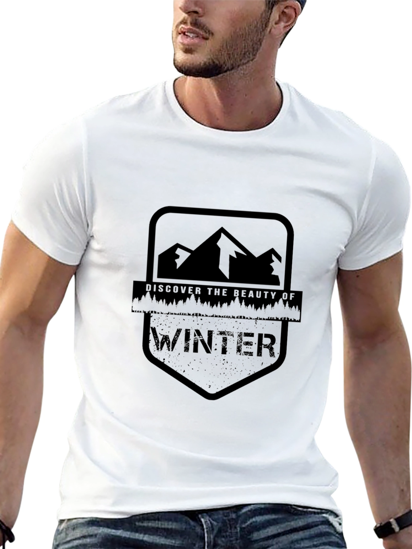 Winter Beauty Graphic Tee - Mountain Design