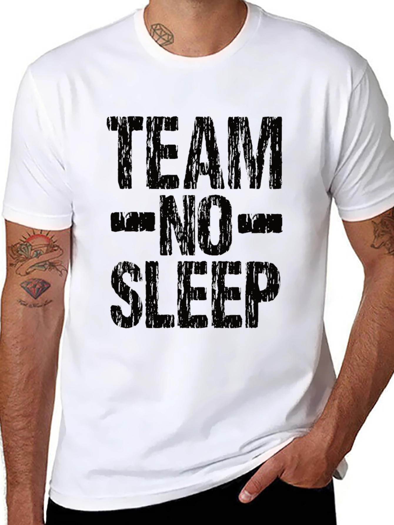 Team No Sleep Graphic T-Shirt - Black