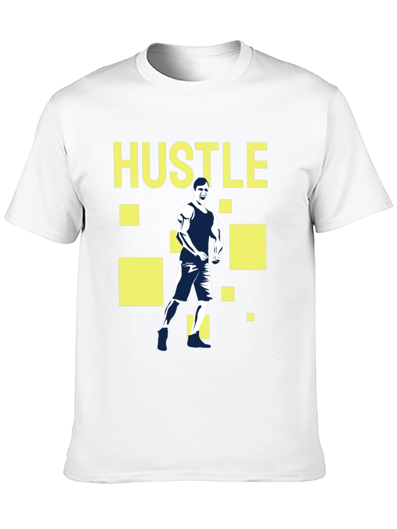 Hustle Graphic Tee - Motivational Fitness T-Shirt