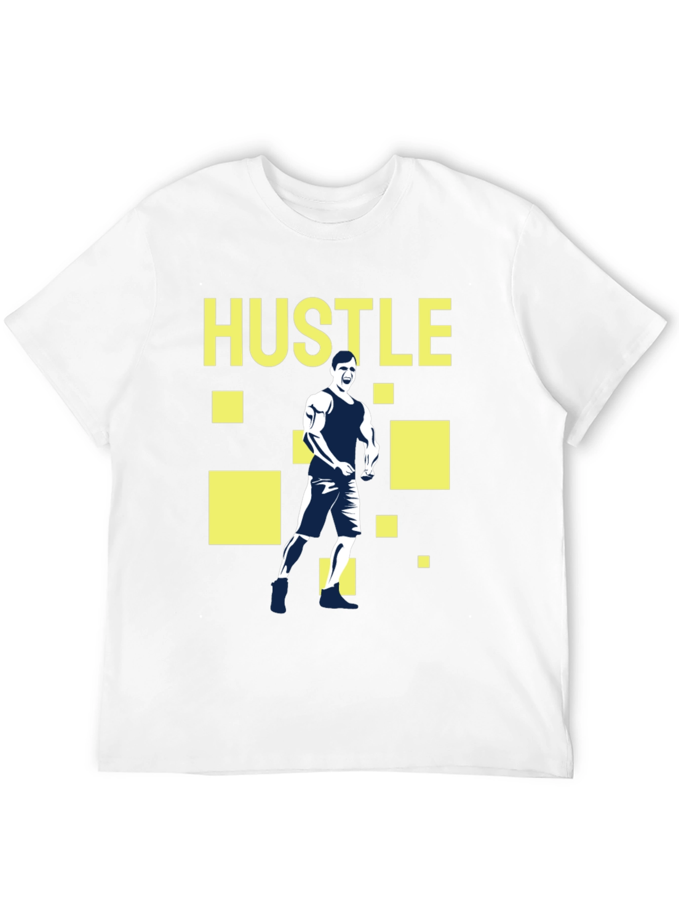 Hustle Graphic Tee - Motivational Fitness T-Shirt