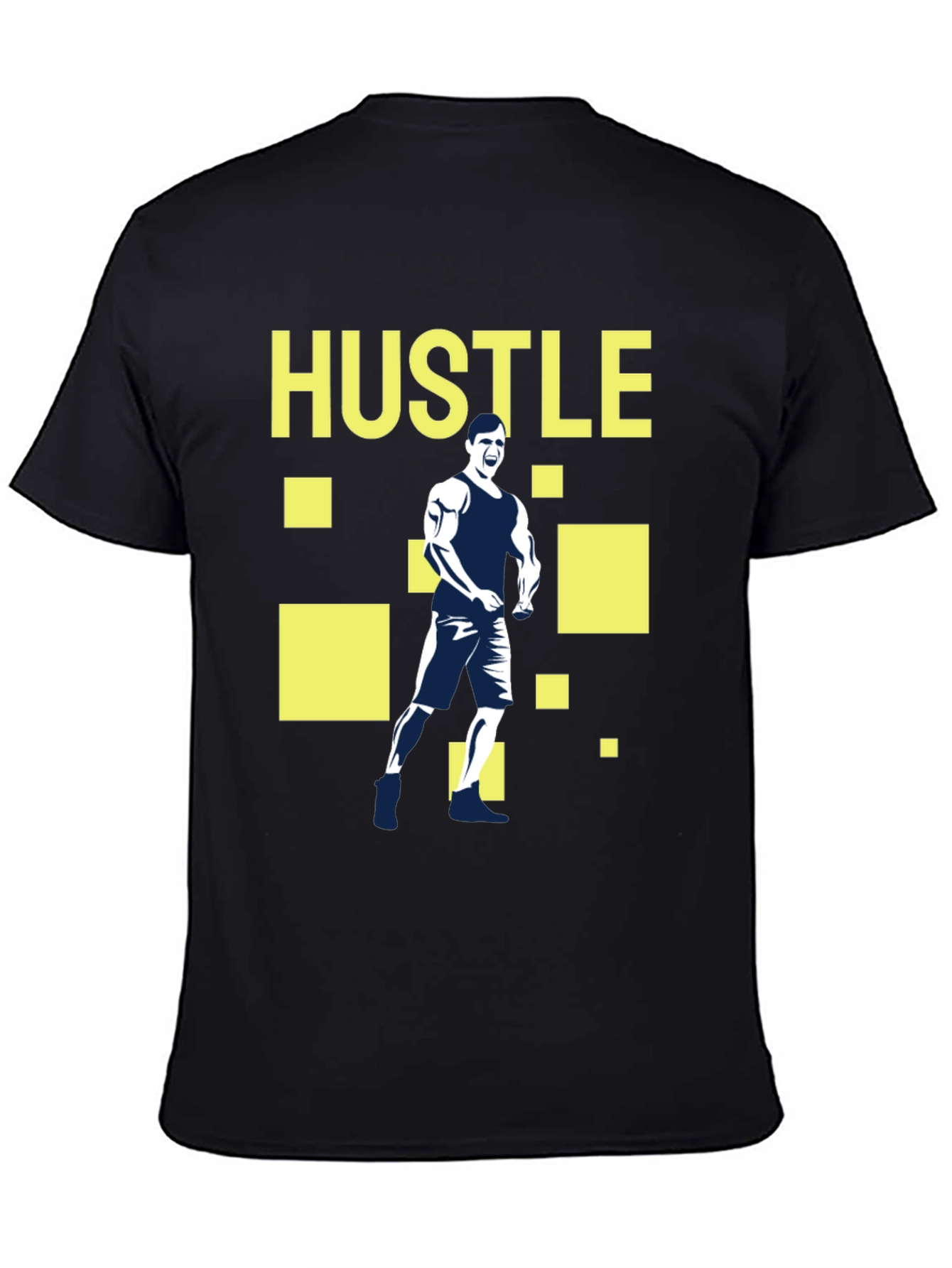 Hustle Graphic Tee - Motivational Fitness T-Shirt
