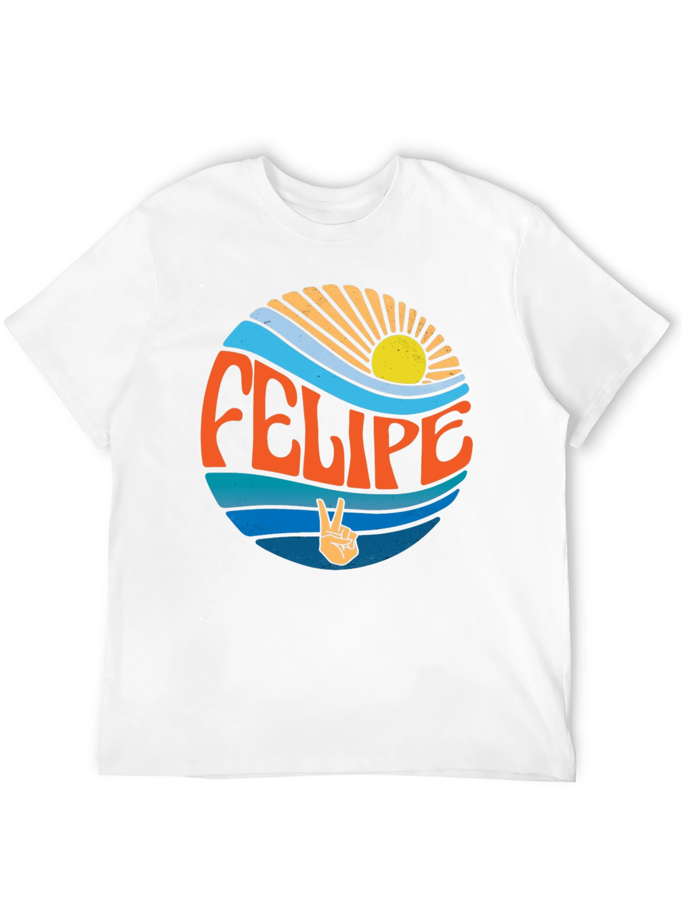 Retro Felipe Peace Sign Graphic Tee