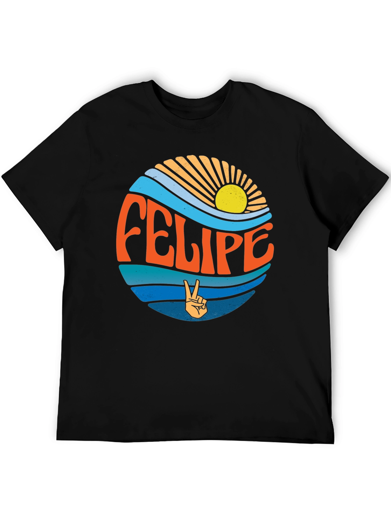 Retro Felipe Peace Sign Graphic Tee
