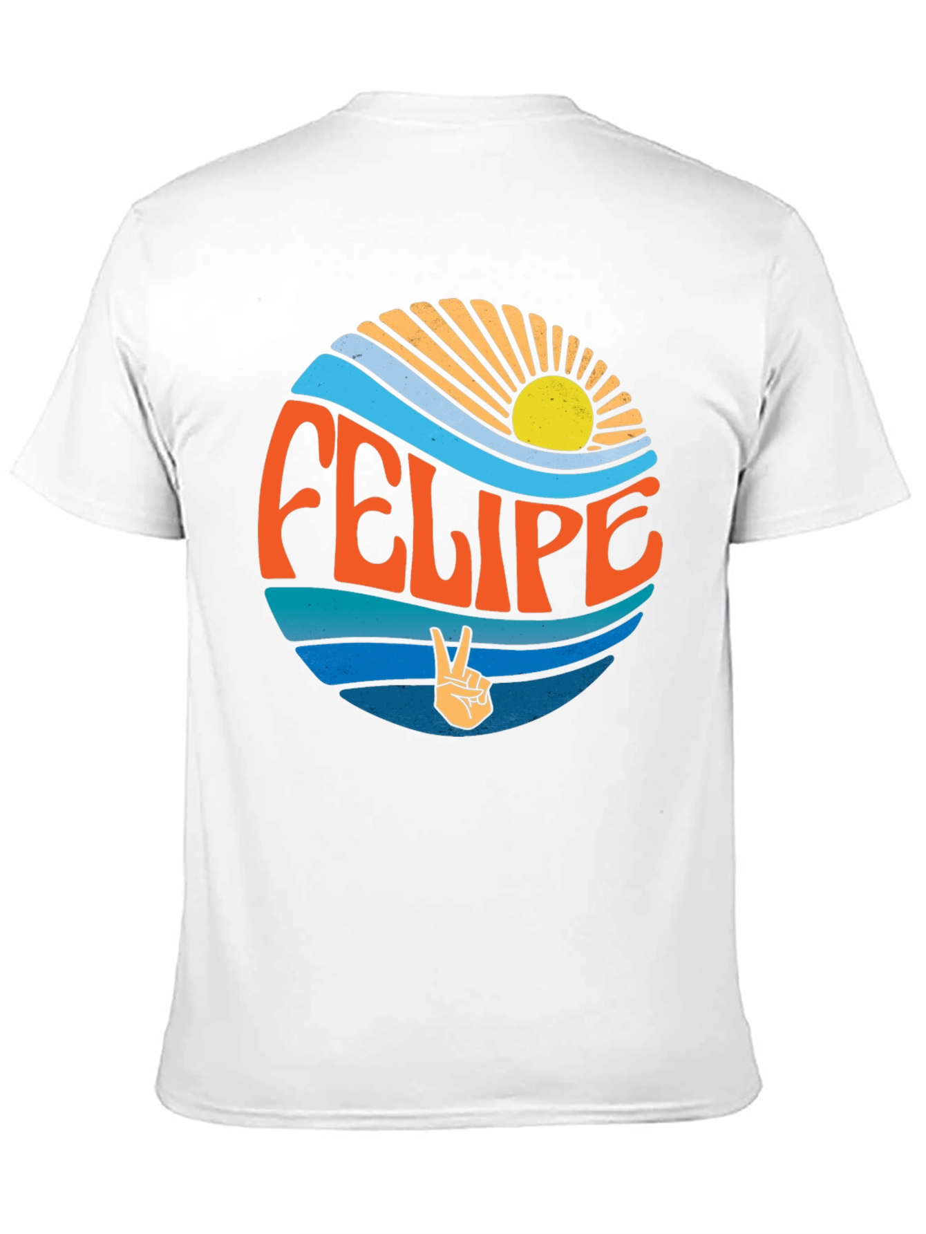 Retro Felipe Peace Sign Graphic Tee