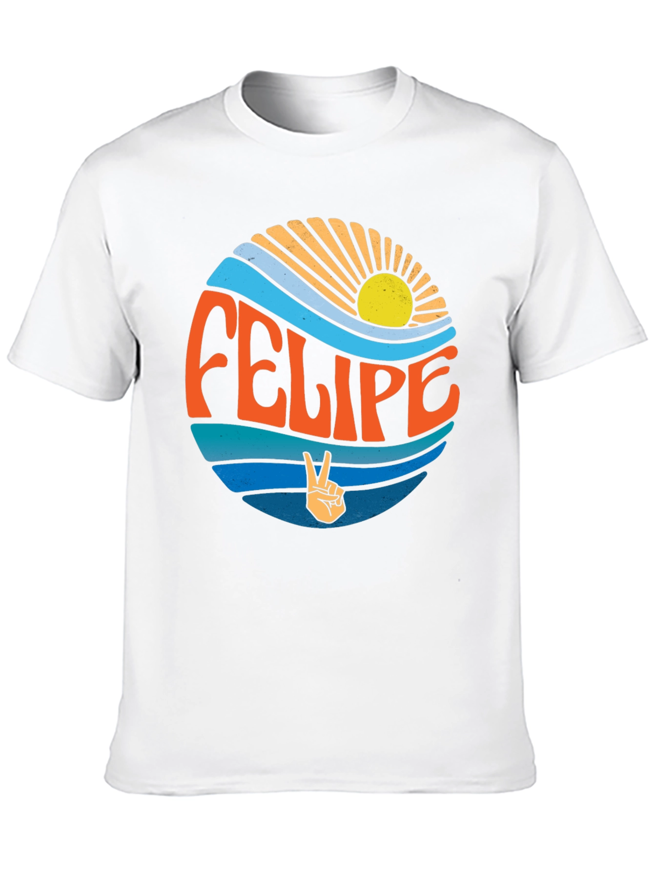 Retro Felipe Peace Sign Graphic Tee