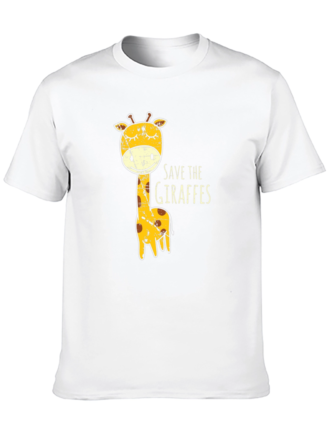 Save The Giraffes Graphic Tee - Black