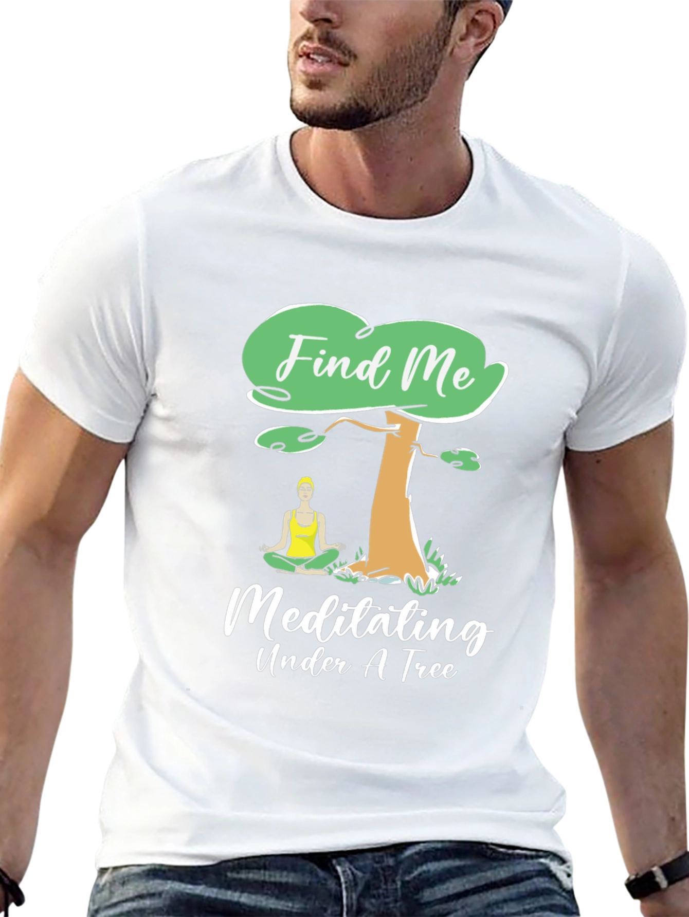 Find Me Meditating Under A Tree Graphic Tee