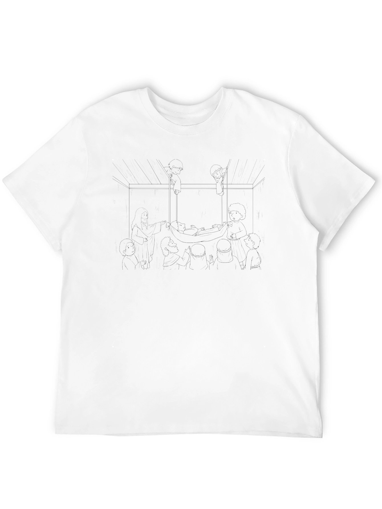 Mens Black Crewneck T-Shirt