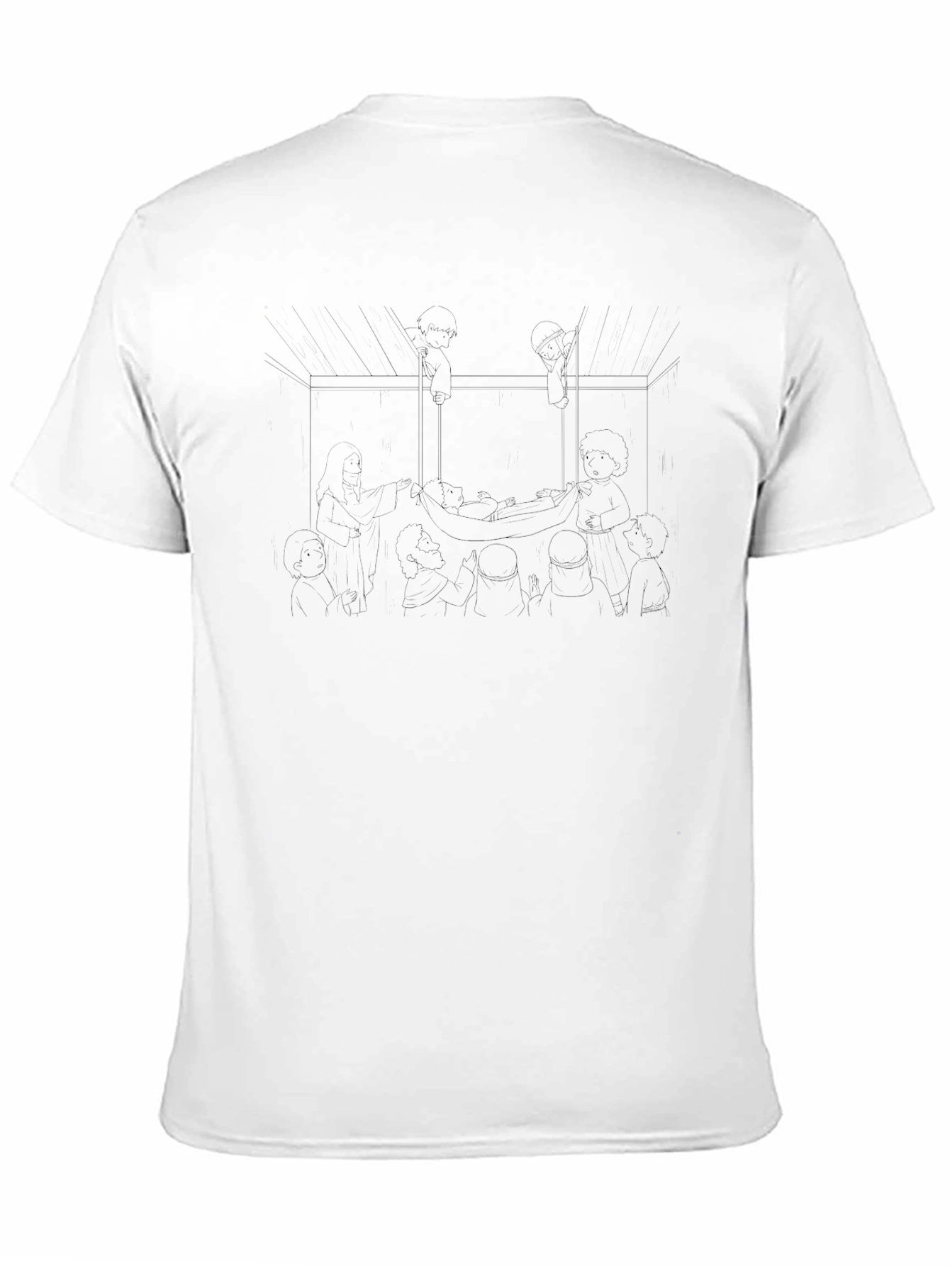 Mens Black Crewneck T-Shirt