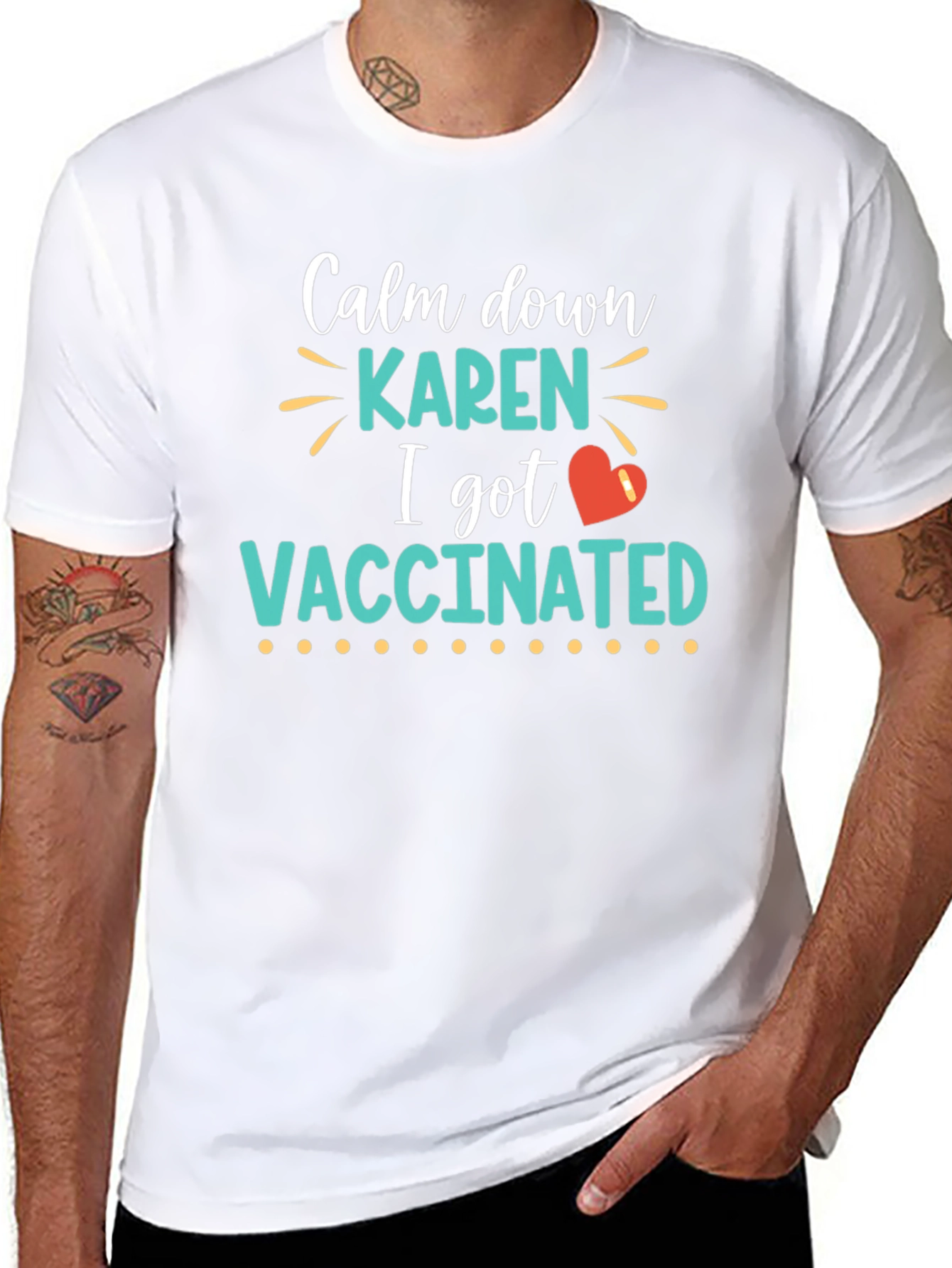 Calm Down Karen I Got Vaccinated T-Shirt