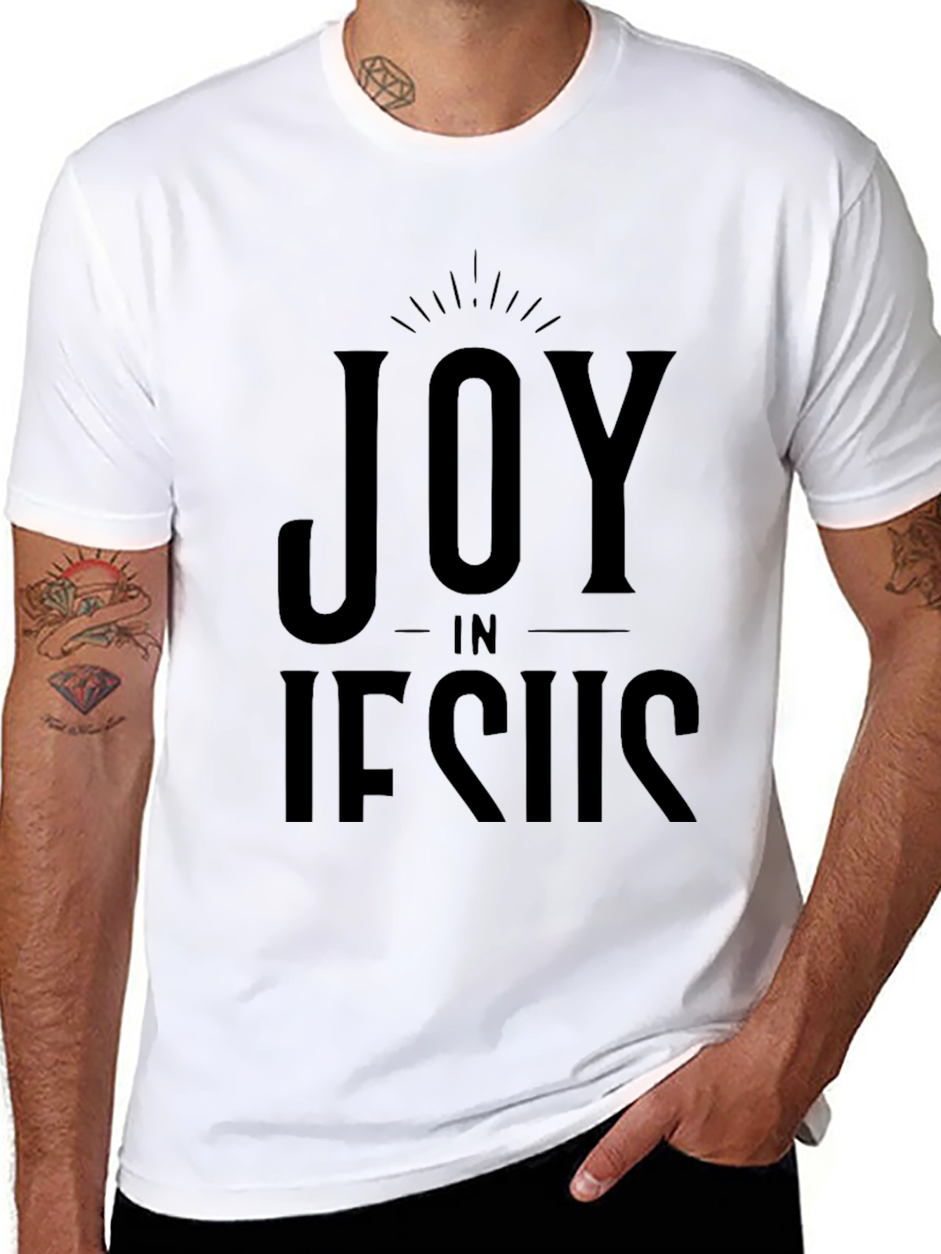 Joy in Jesus Graphic Tee - Unisex Black T-Shirt