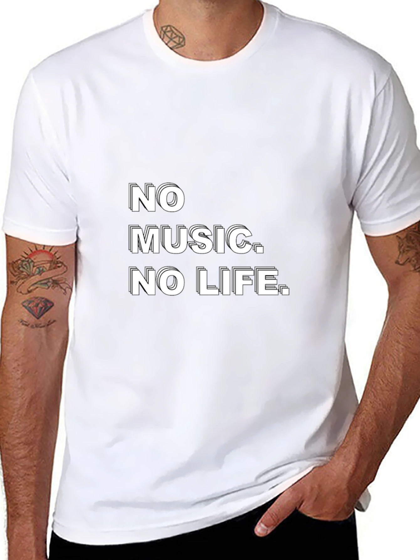 No Music No Life Graphic Tee