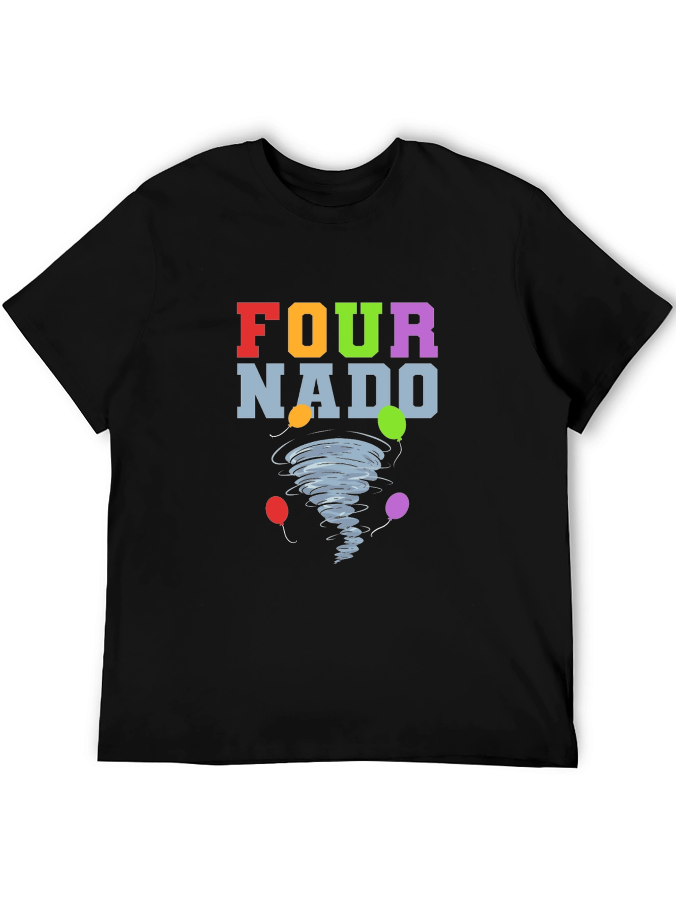 Fournado T-Shirt - Birthday Tornado with Balloons!