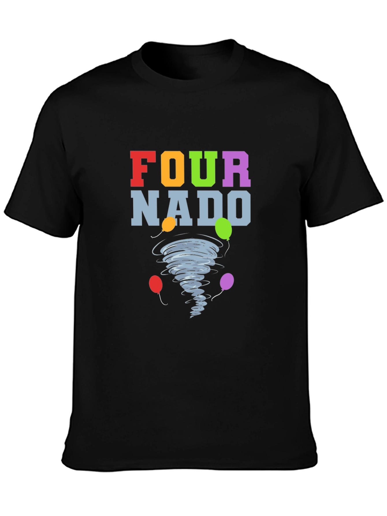 Fournado T-Shirt - Birthday Tornado with Balloons!
