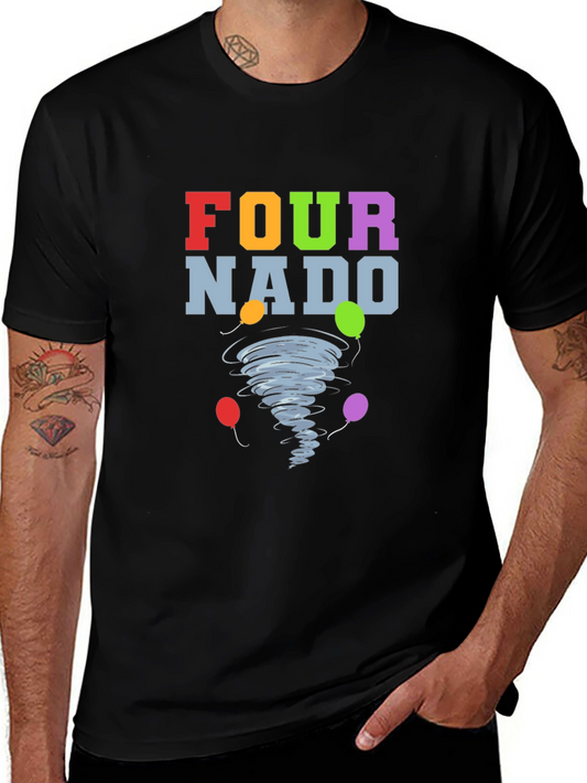 Fournado T-Shirt - Birthday Tornado with Balloons!