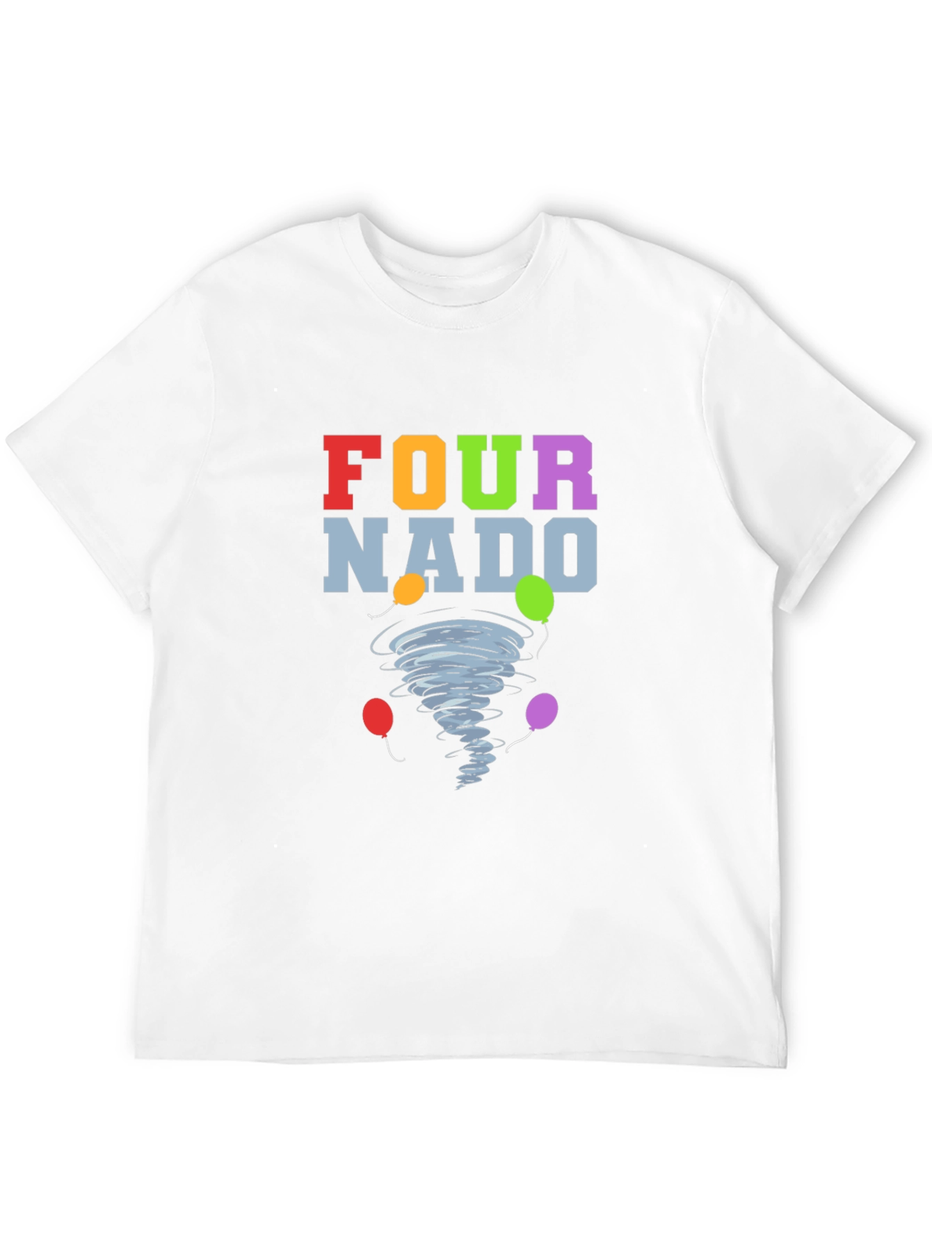 Fournado T-Shirt - Birthday Tornado with Balloons!