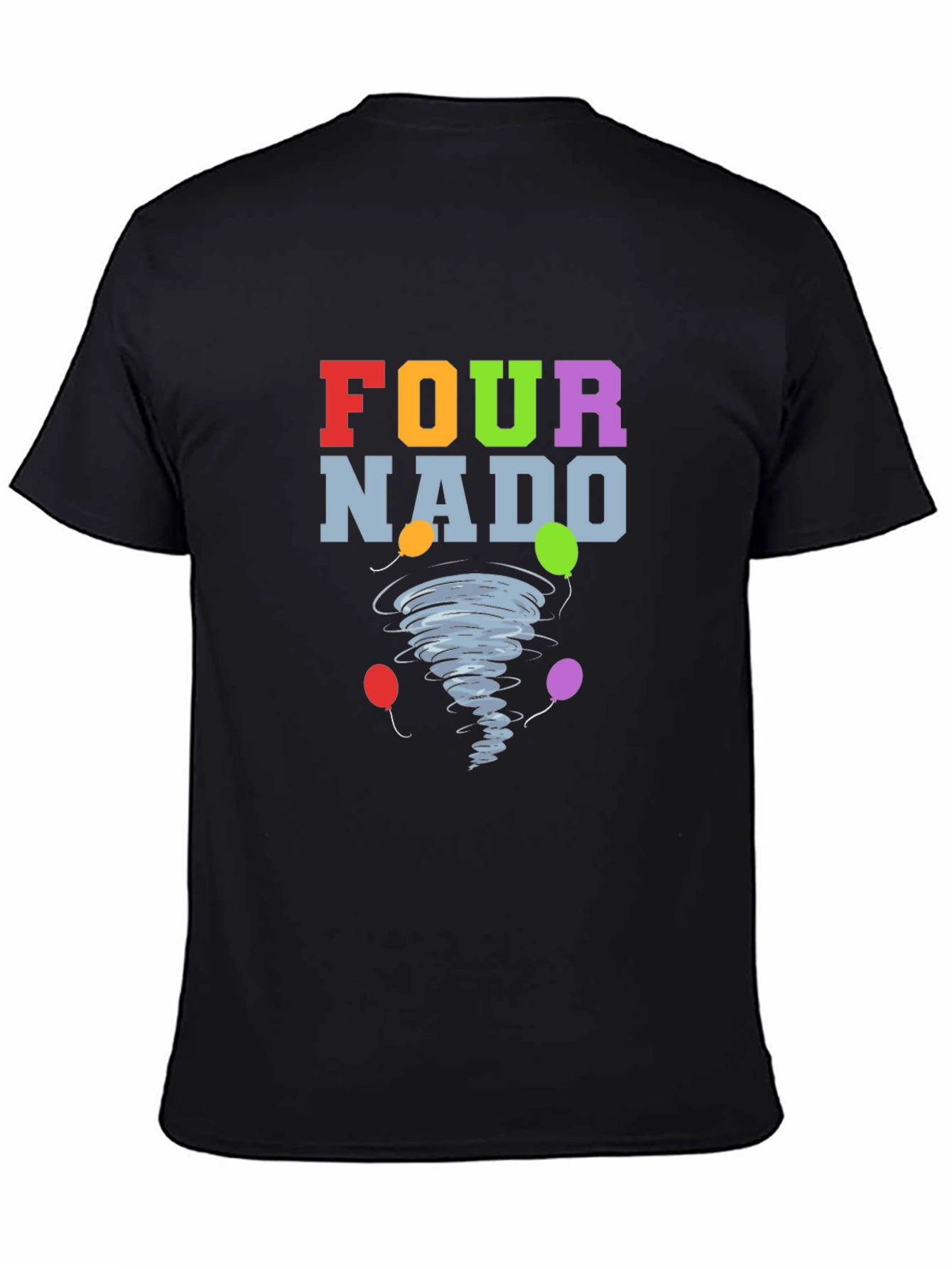 Fournado T-Shirt - Birthday Tornado with Balloons!