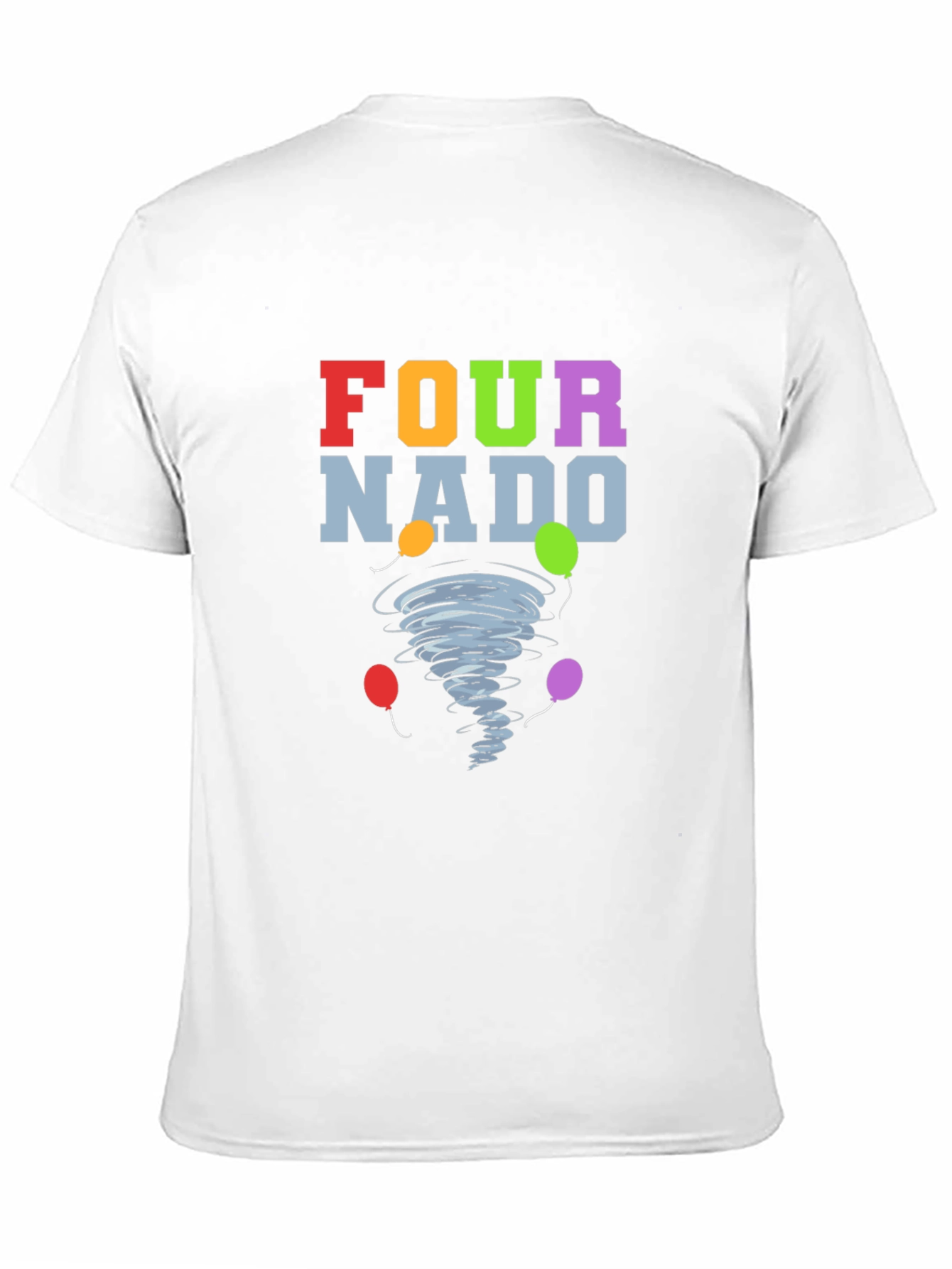 Fournado T-Shirt - Birthday Tornado with Balloons!