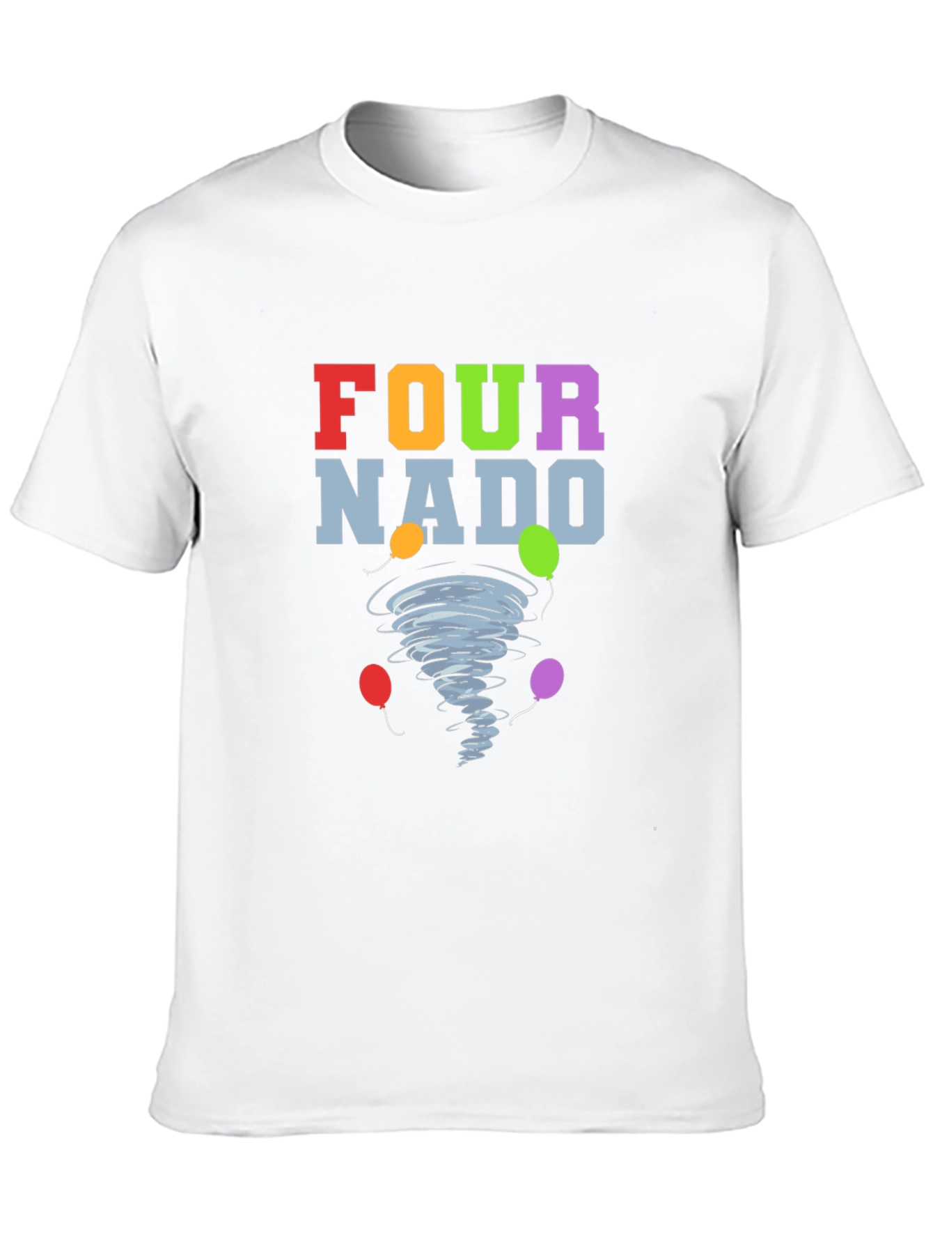 Fournado T-Shirt - Birthday Tornado with Balloons!
