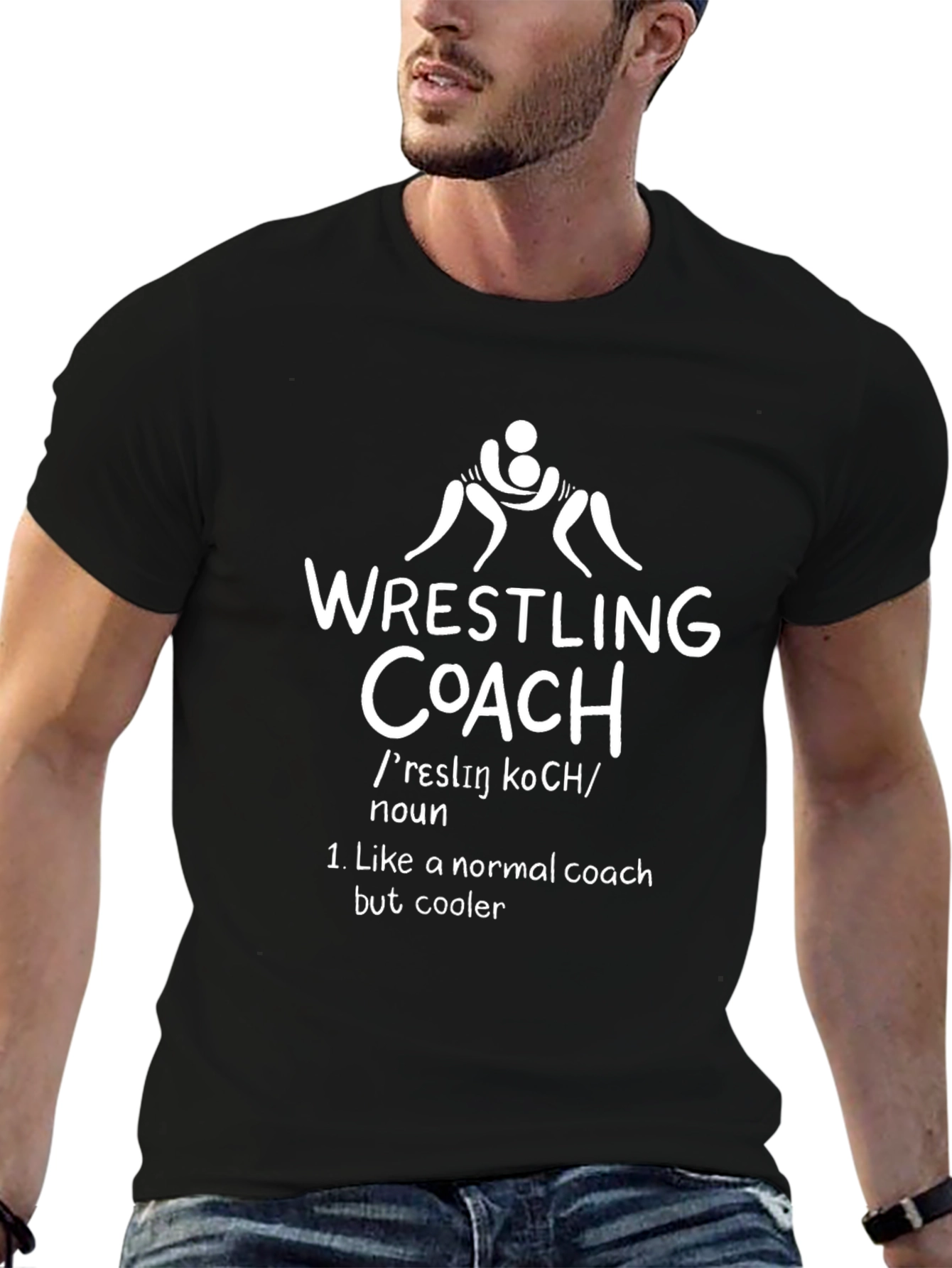 Wrestling Coach Graphic Tee - Funny Coach Definition