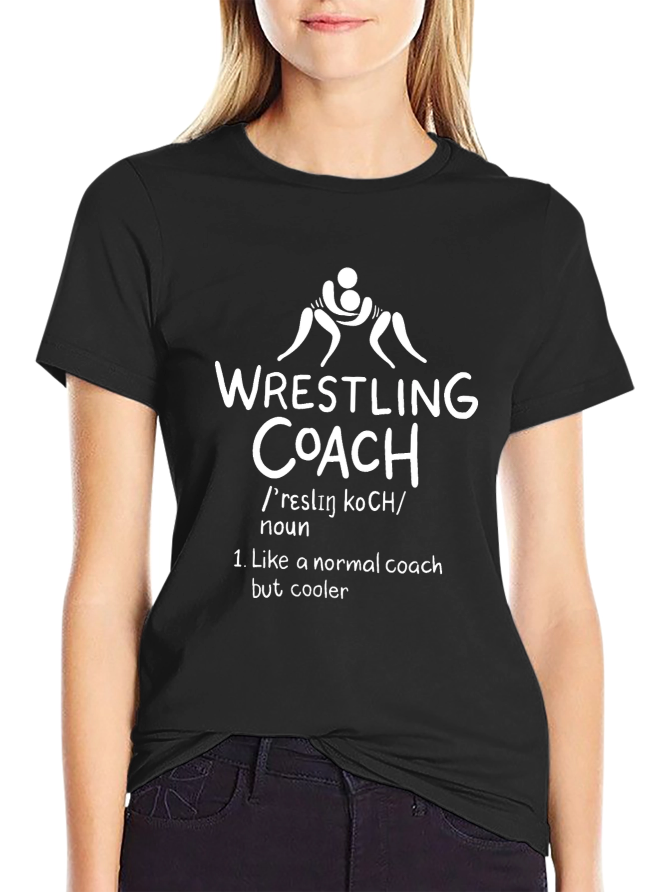 Wrestling Coach Graphic Tee - Funny Coach Definition