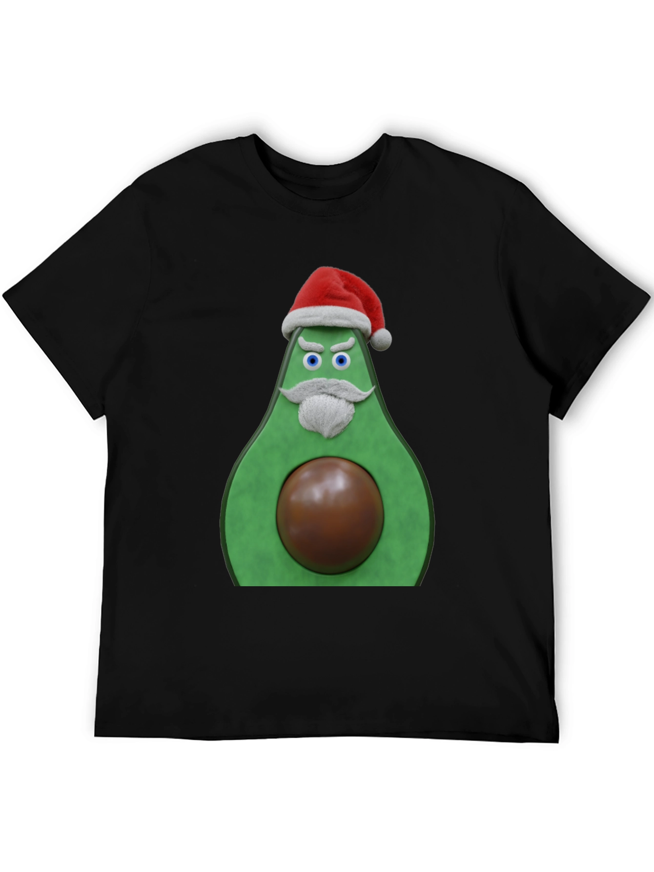 Funny Santa Avocado Christmas T-Shirt