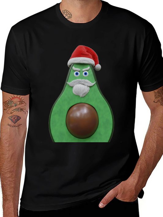 Funny Santa Avocado Christmas T-Shirt