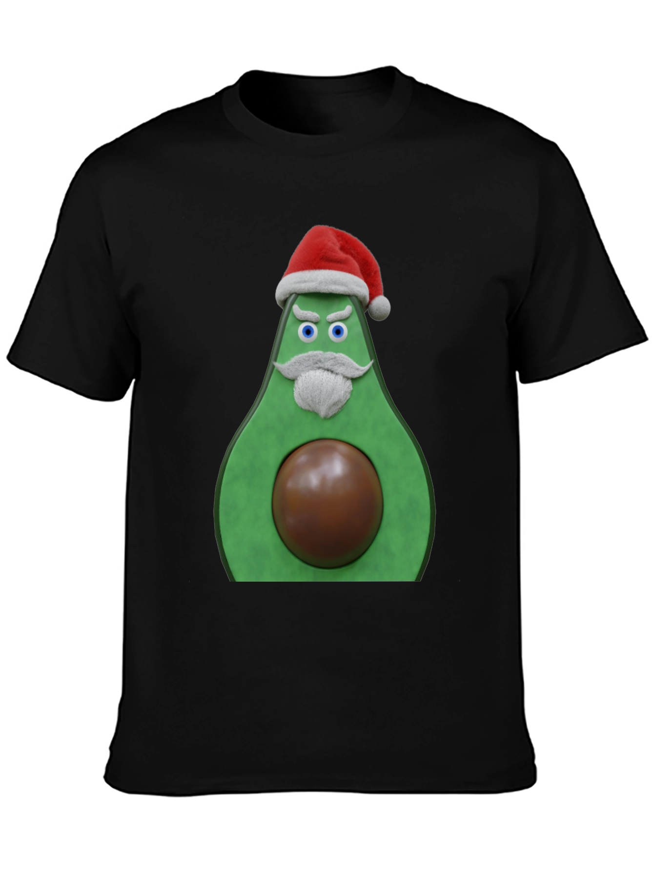 Funny Santa Avocado Christmas T-Shirt