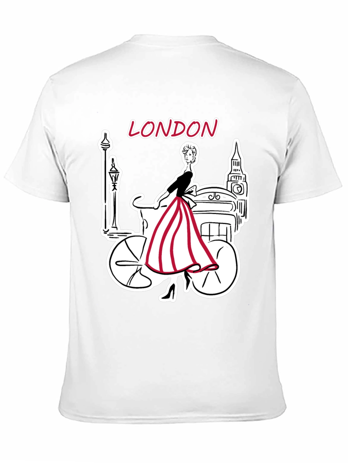 London Graphic Print Black T-Shirt