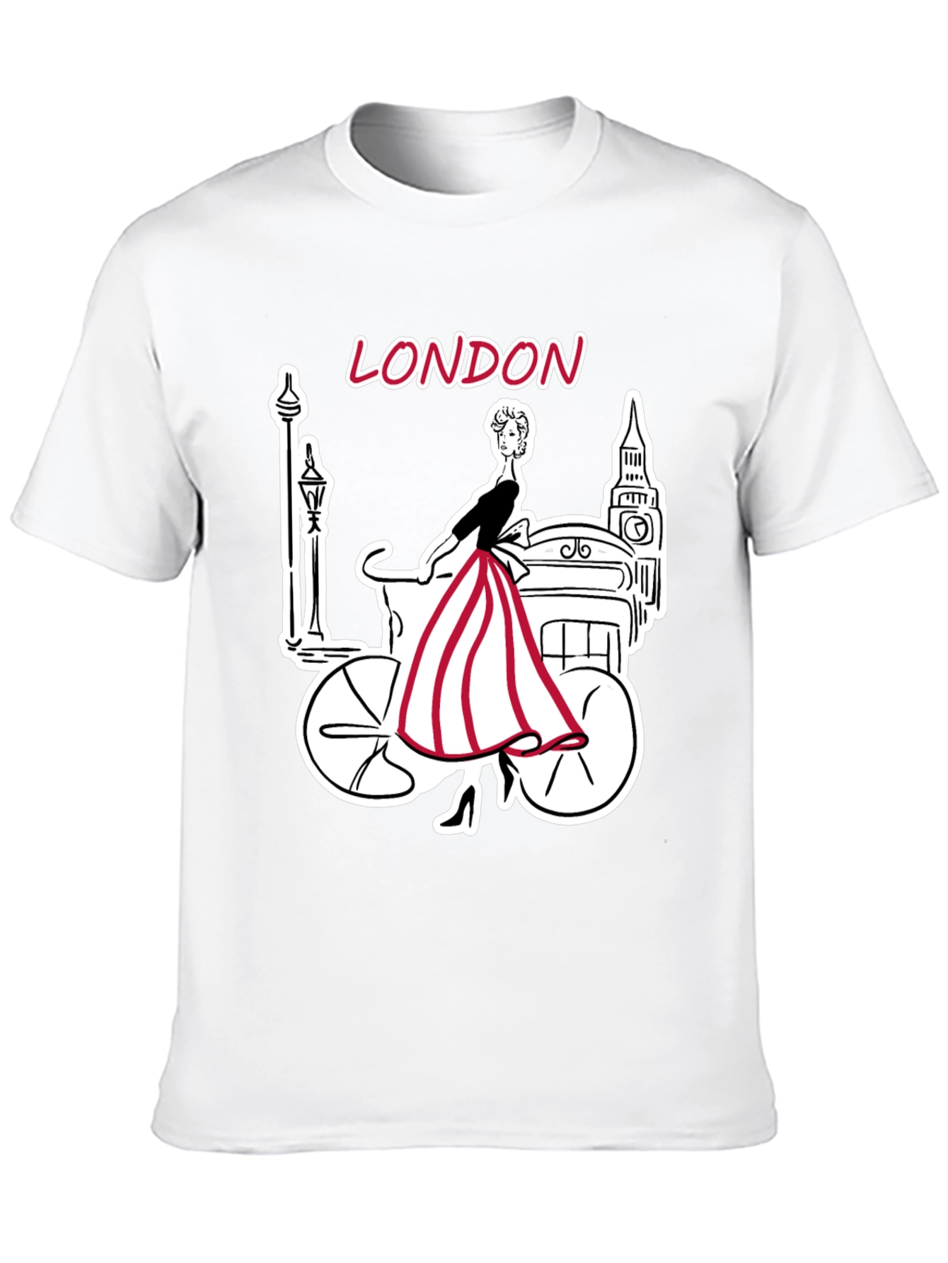 London Graphic Print Black T-Shirt