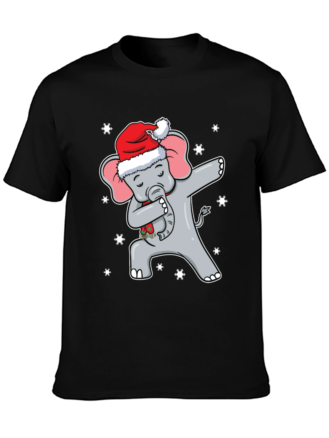 Dabbing Elephant Christmas T-Shirt
