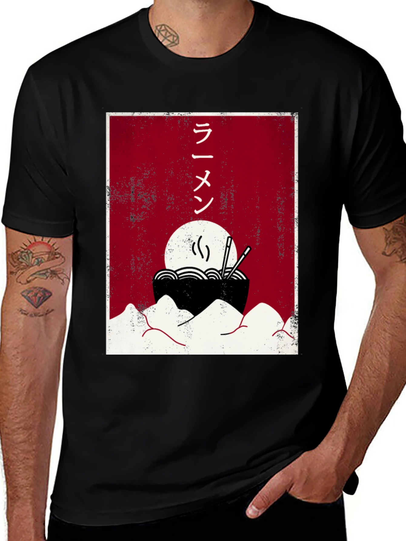 Ramen Bowl Graphic T-Shirt - Japanese Foodie Tee