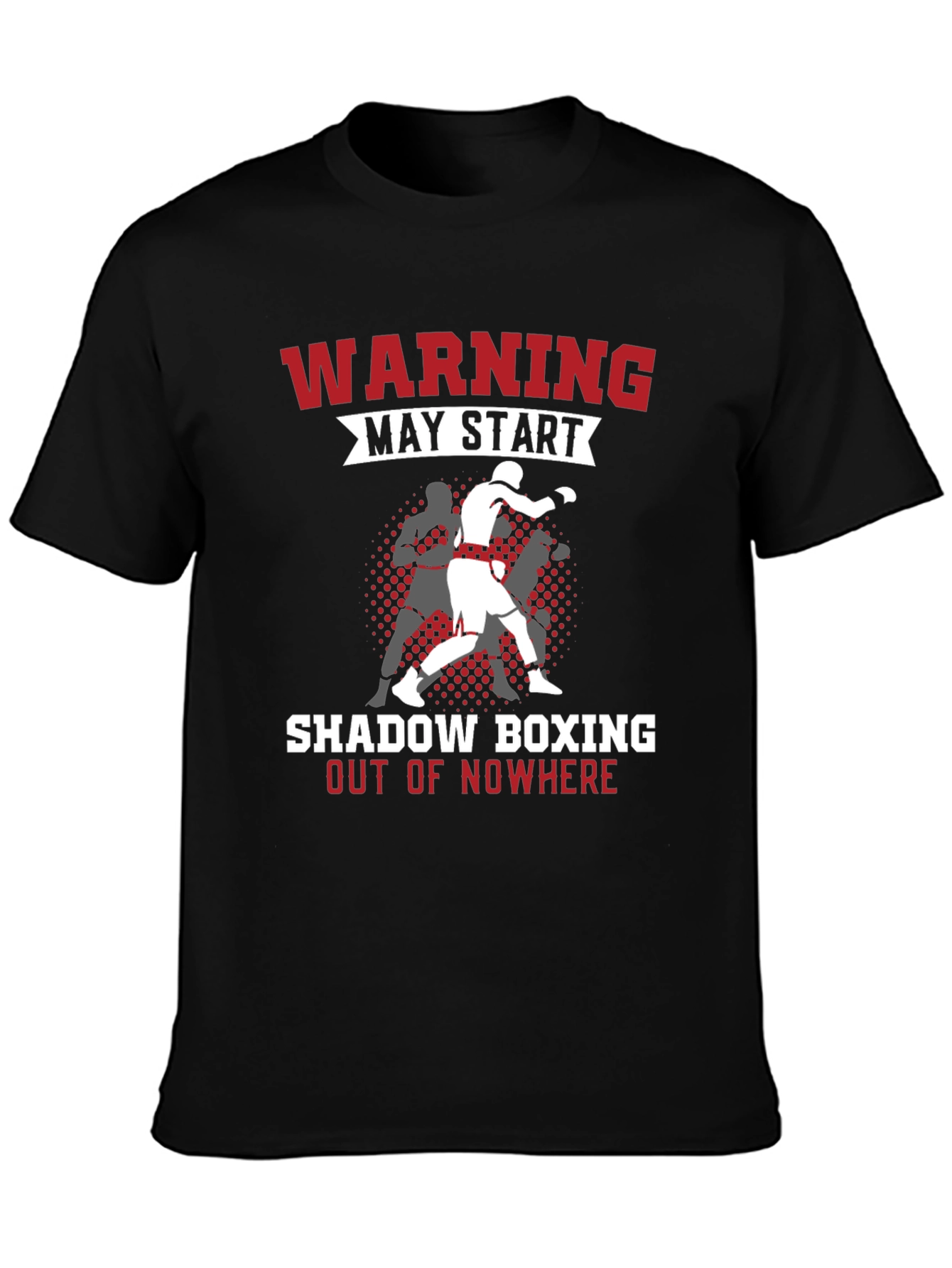 Warning Shadow Boxing T-Shirt - Black