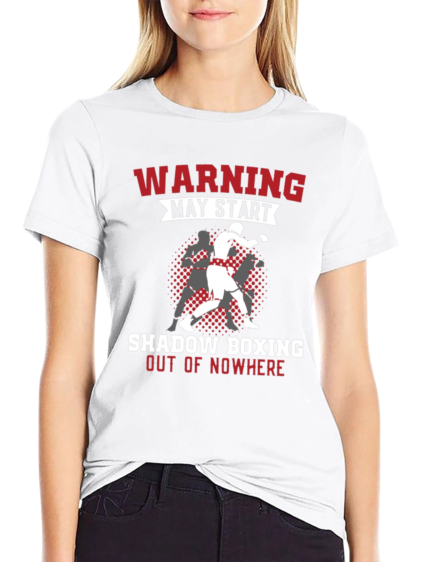 Warning Shadow Boxing T-Shirt - Black
