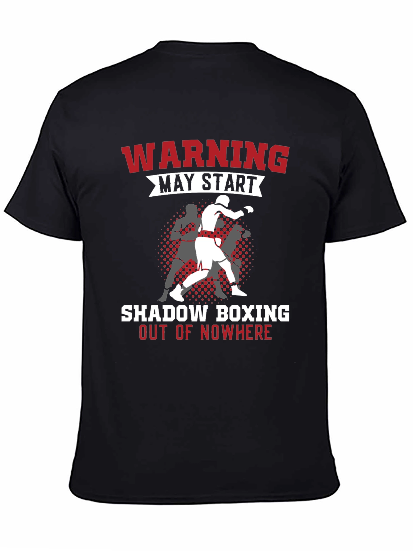 Warning Shadow Boxing T-Shirt - Black