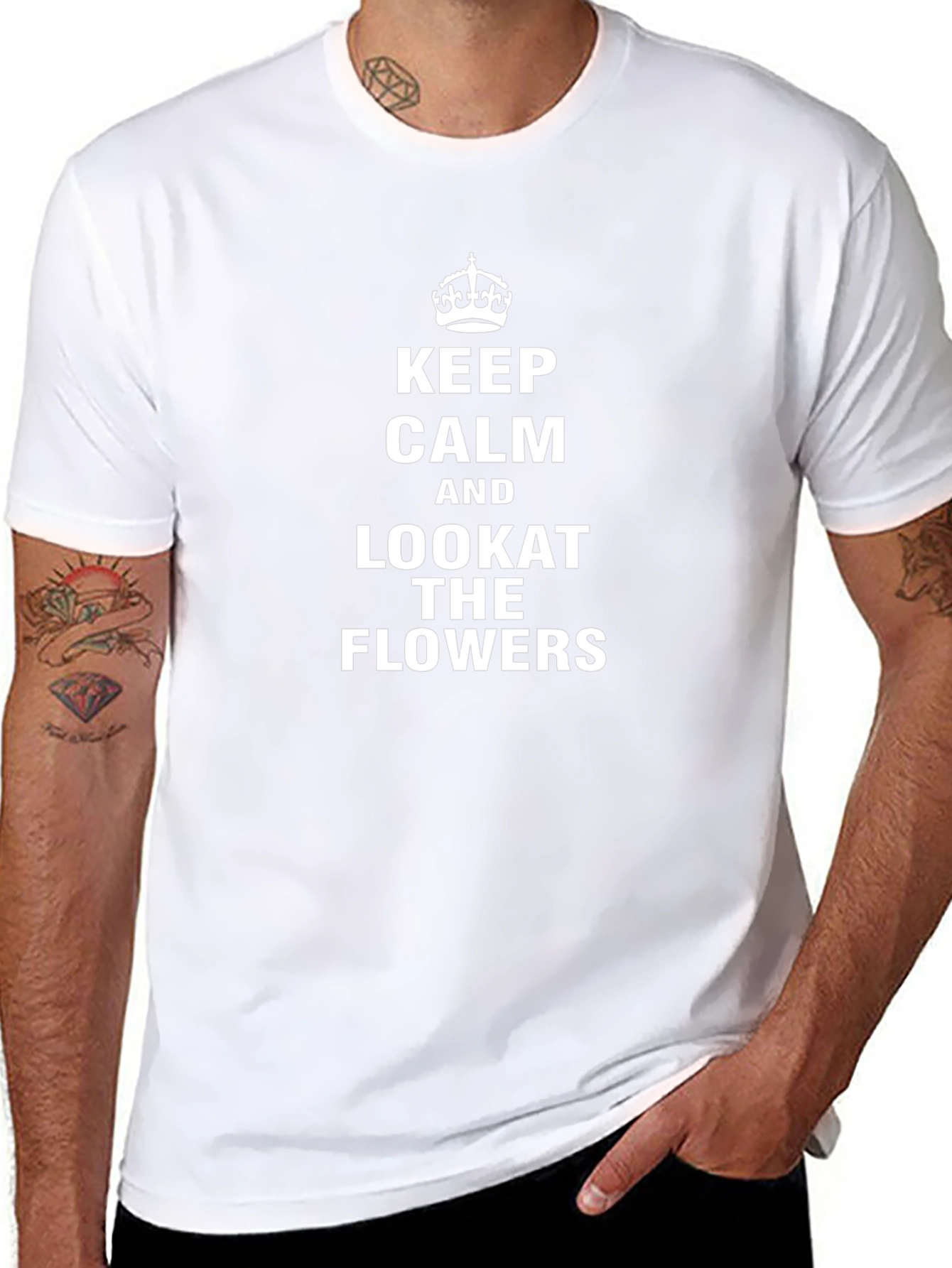 Keep Calm & Look at the Flowers T-Shirt