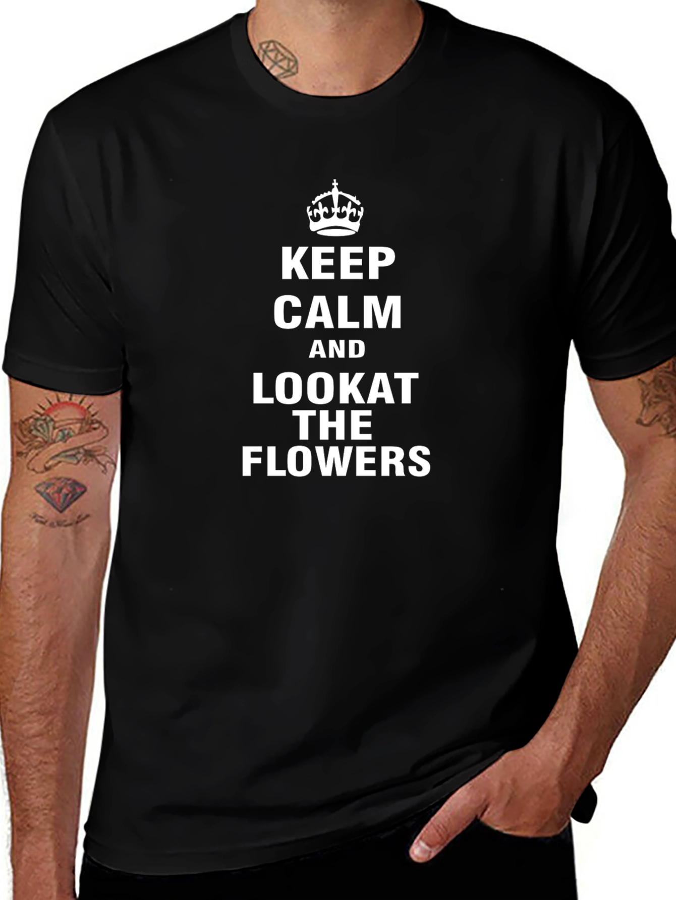 Keep Calm & Look at the Flowers T-Shirt