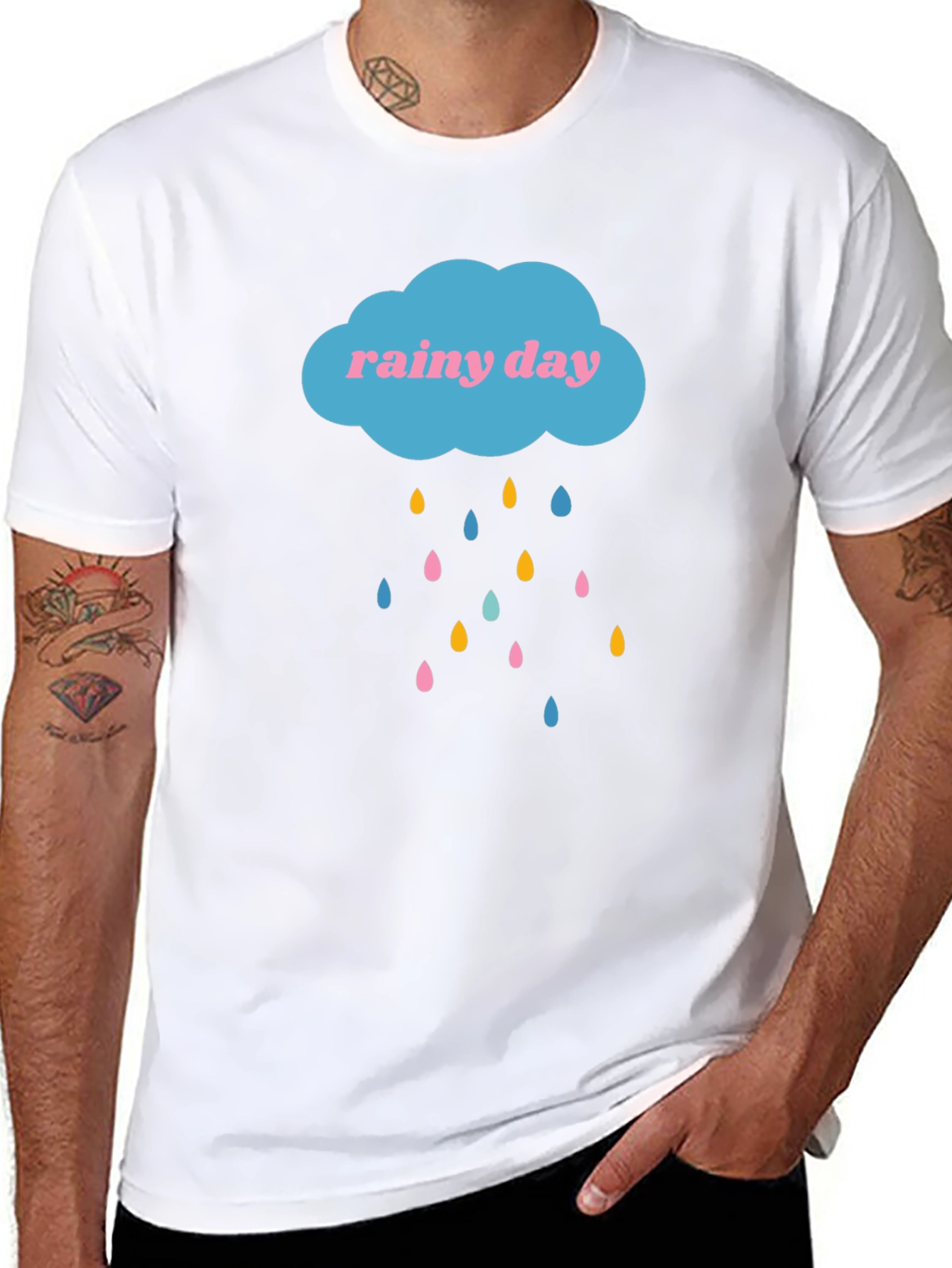 Rainy Day T-Shirt - Cloud Design